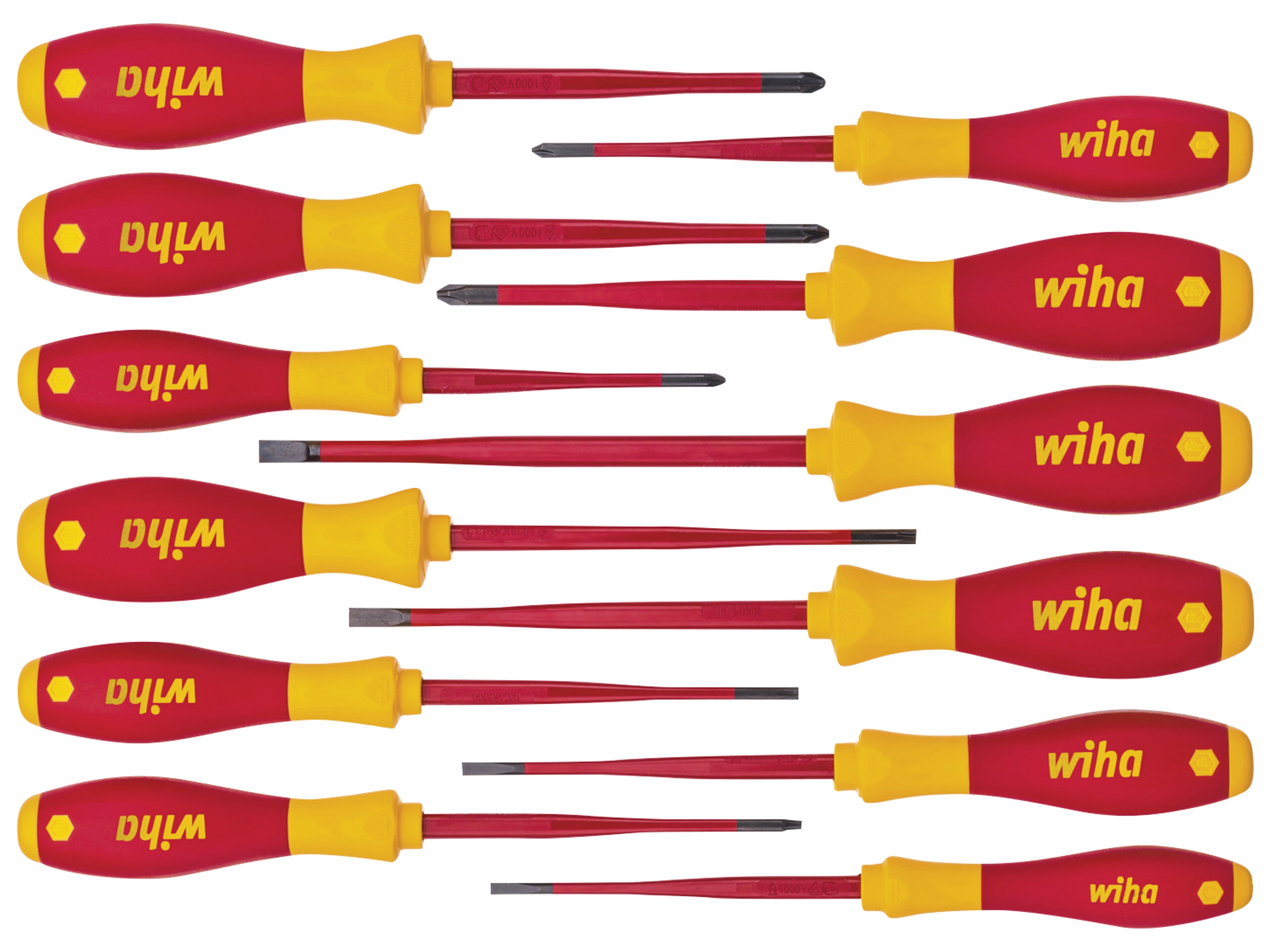 WIHA Schraubendreher-Set, 41003, SoftFinish® electric slimFix, 12-tlg. WIHA Schraubendreher-Set, 41003, SoftFinish® electric slimFix, 12-tlg.