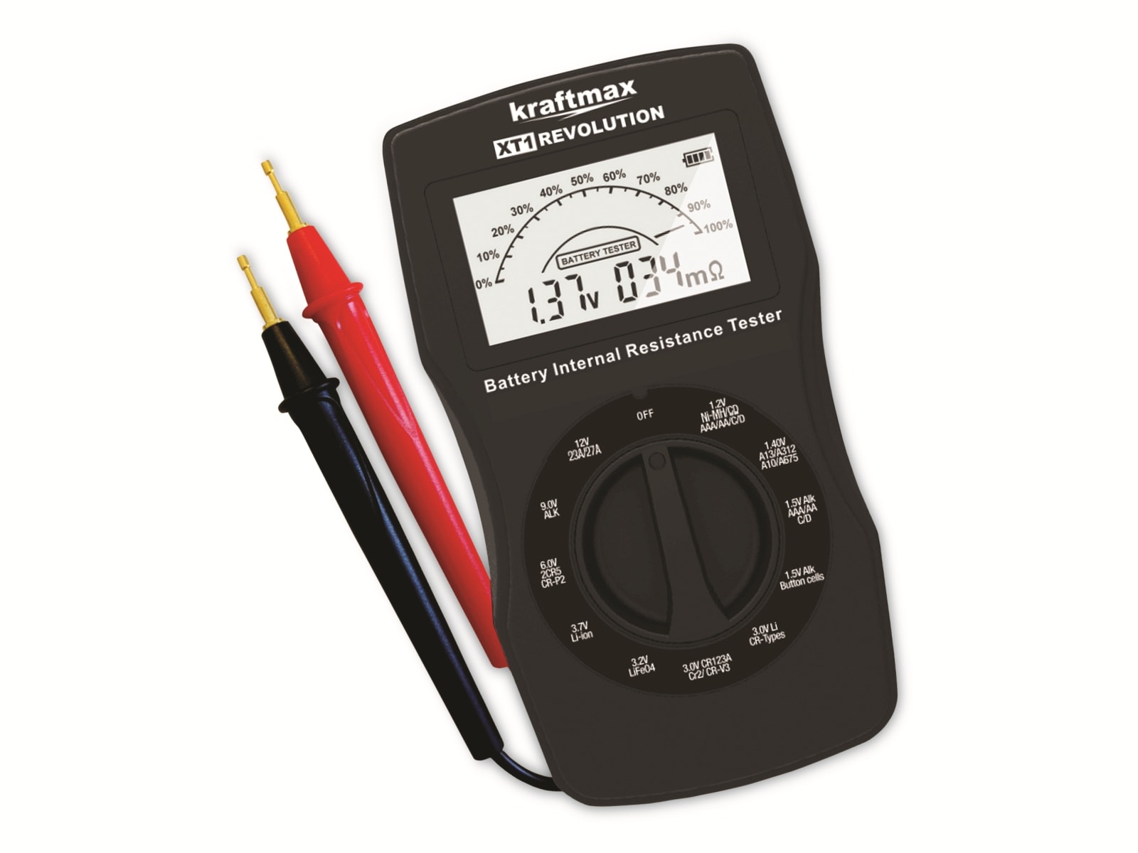 KRAFTMAX Batterietester XT1 inkl. Innenwiderstandsmessung KRAFTMAX Batterietester XT1 inkl. Innenwiderstandsmessung