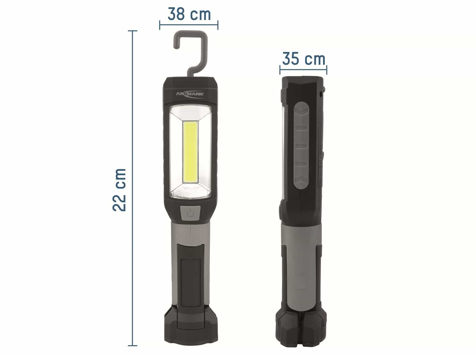 ANSMANN LED-Arbeitsleuchte WL230B, Kunststoff, 230 lm, batteriebetrieben ANSMANN LED-Arbeitsleuchte WL230B, Kunststoff, 230 lm, batteriebetrieben