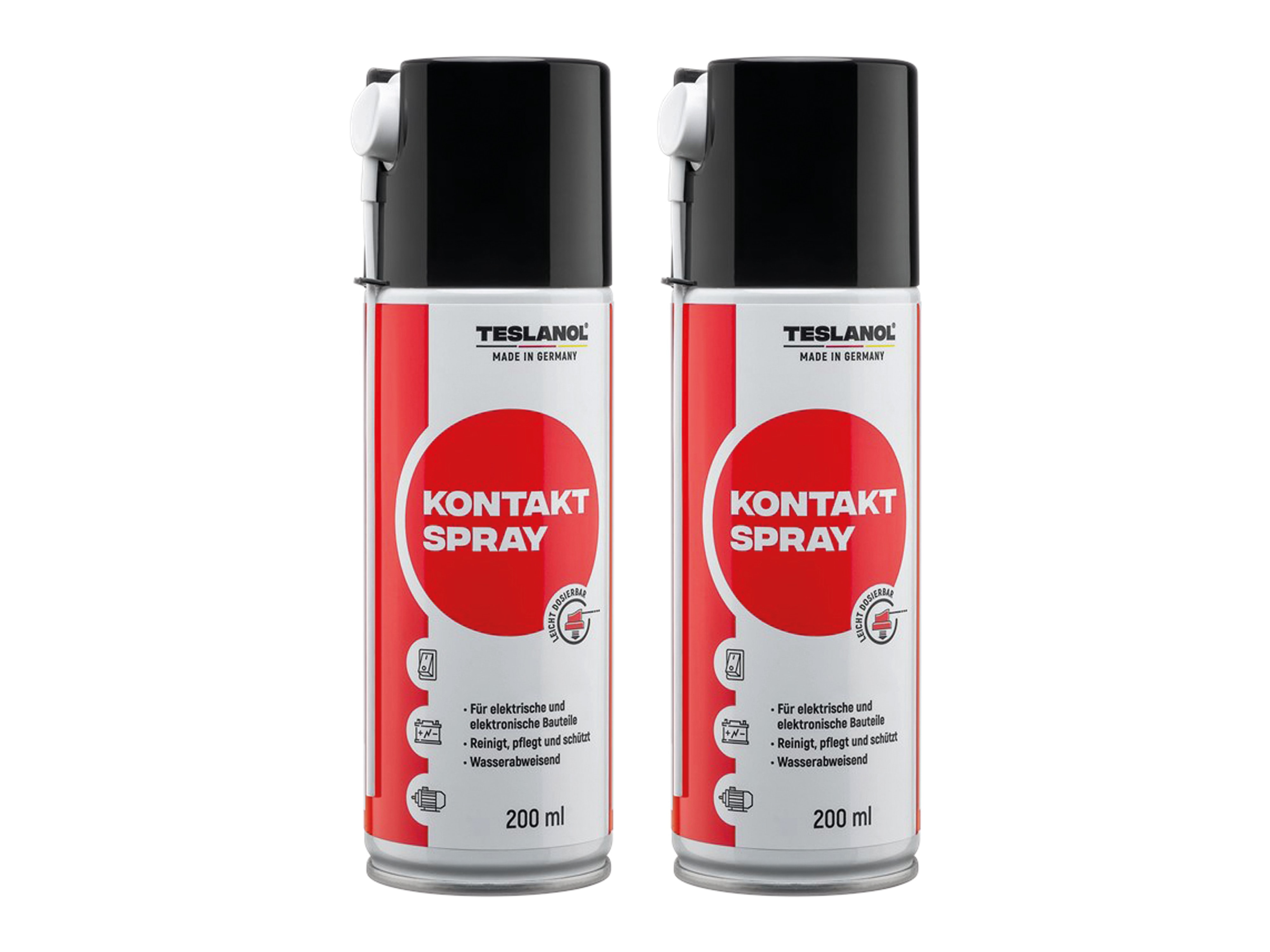 TESLANOL 26025 Kontaktspray T6, 200 ml, 2 Stück