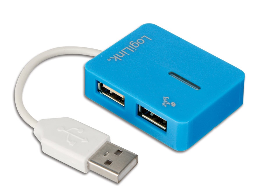 LOGILINK USB-Hub Smile, blau LOGILINK USB-Hub Smile, blau