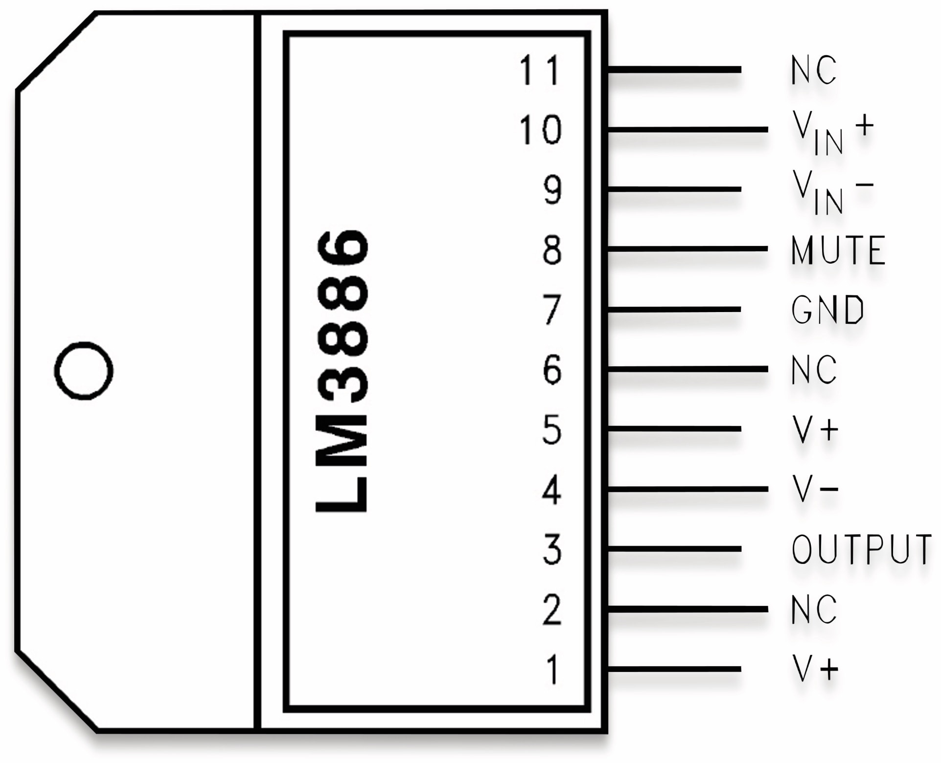 TEXAS INSTRUMENTS Audio-Leistungsverstärker LM3886T TEXAS INSTRUMENTS Audio-Leistungsverstärker LM3886T