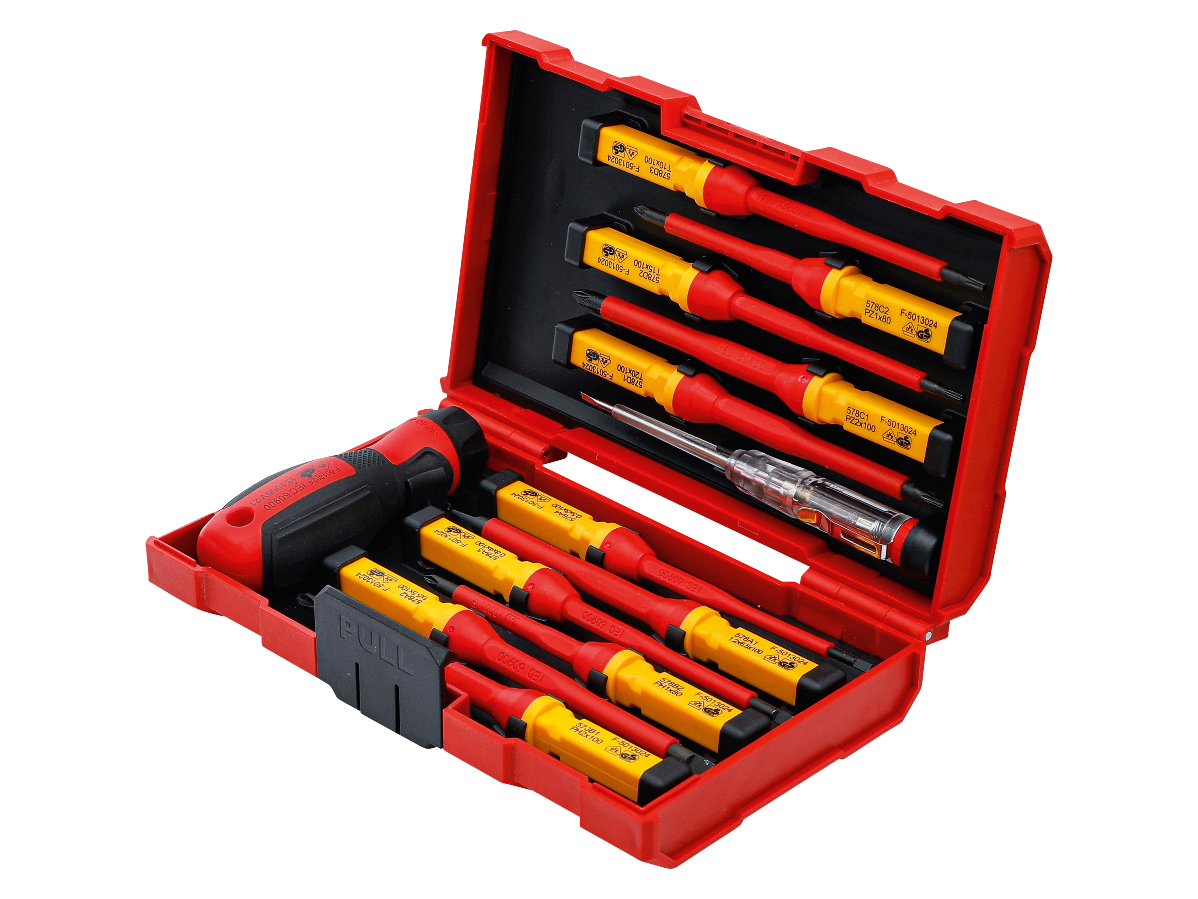 BGS TECHNIC VDE-Schraubendreher-Satz, 35814, mit Wechselklingen, 13-teilig BGS TECHNIC VDE-Schraubendreher-Satz, 35814, mit Wechselklingen, 13-teilig