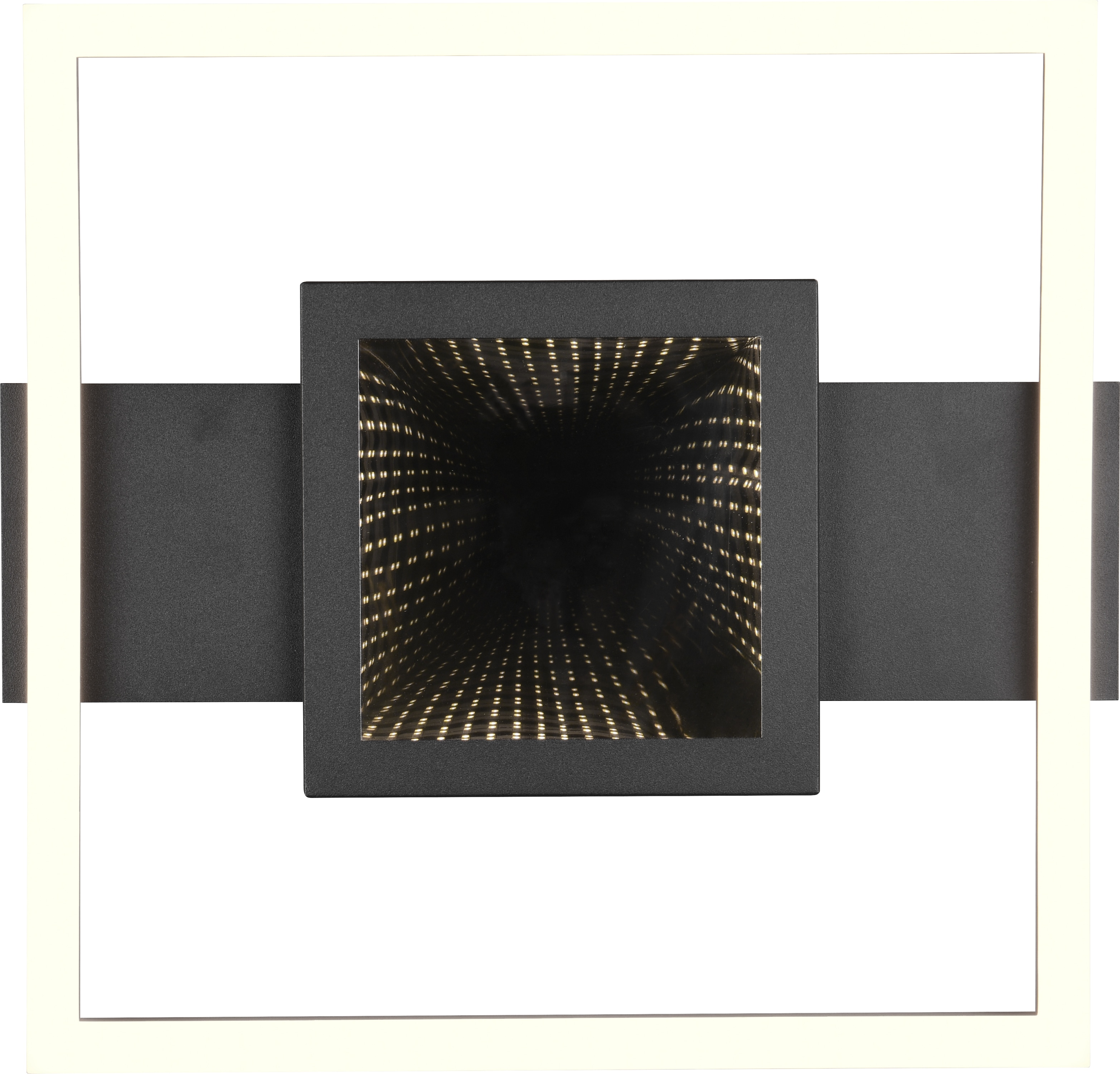 REALITY LED-Deckenleuchte WHEELER, R64801932, 16W, 2000lm, 3000K, schwarz