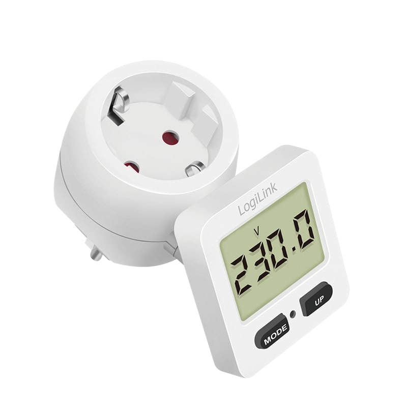 LOGILINK Energiekosten-Messgerät EM0004, Display 180° drehbar, weiß LOGILINK Energiekosten-Messgerät EM0004, Display 180° drehbar, weiß