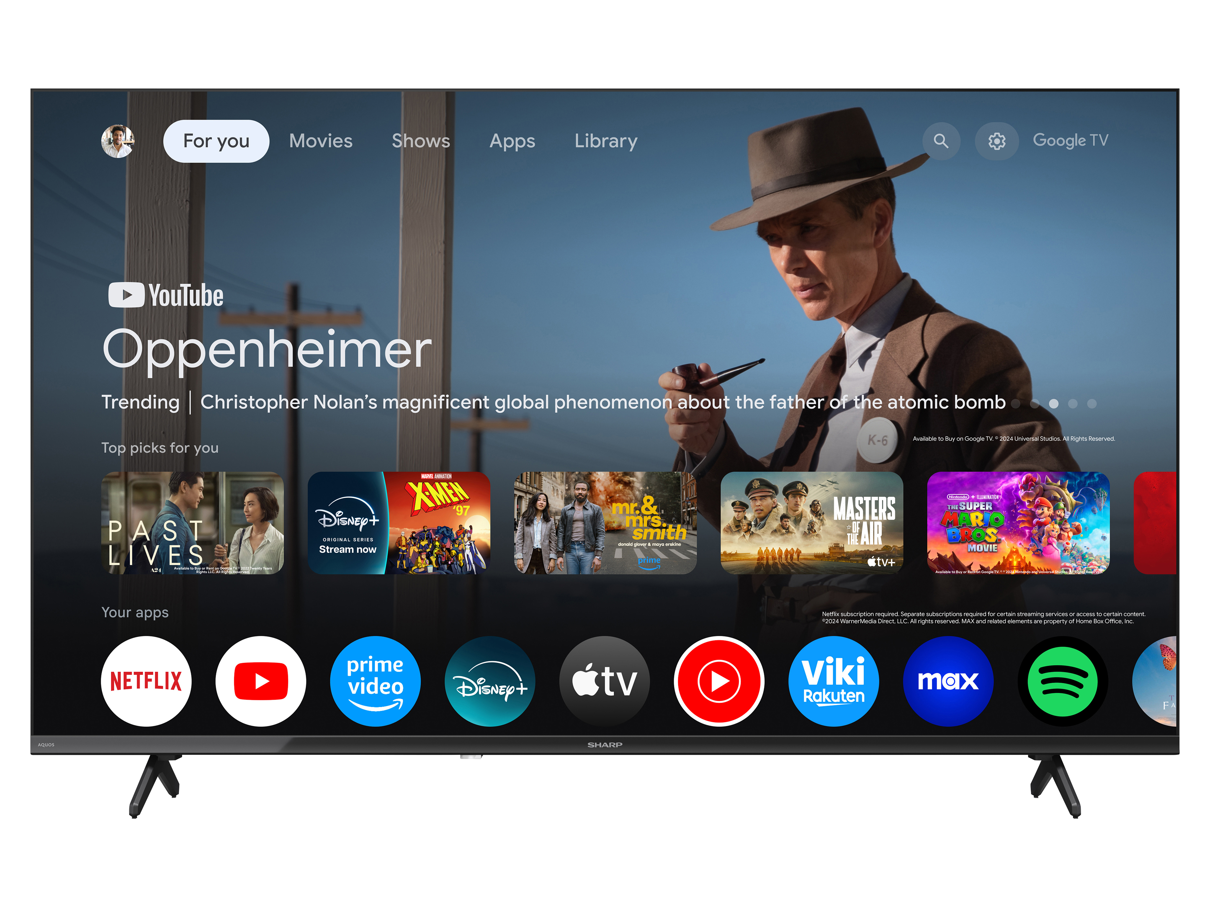 SHARP LED-TV 43HL4265E, 108 cm (43"), Google TV, 4K Ultra HD, WiFi, EEK:F LED-TV SHARP 43HL4265E, 108 cm (43""), Google TV, 4K Ultra HD, WiFi, EEK:F