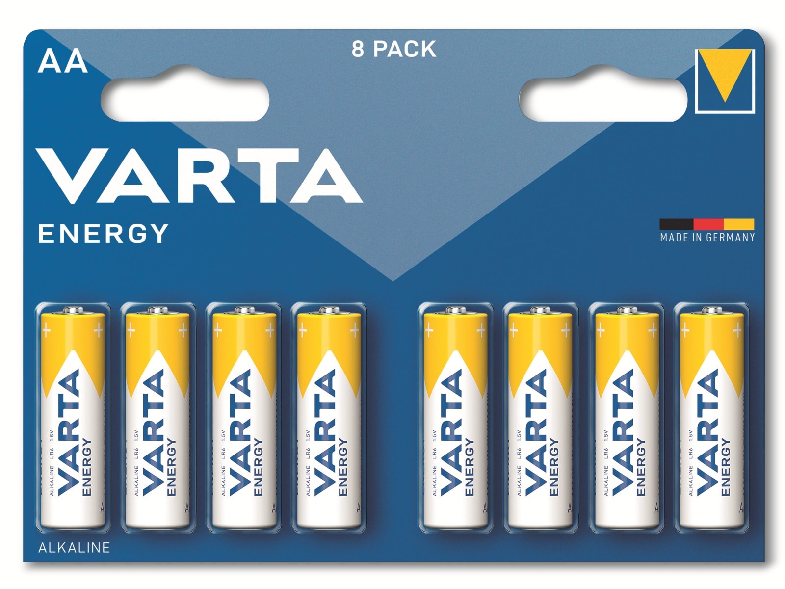 VARTA Batterie Alkaline, Mignon, AA, LR06, 1.5V, Energy, 8 Stück VARTA Batterie Alkaline, Mignon, AA, LR06, 1.5V, Energy, 8 Stück