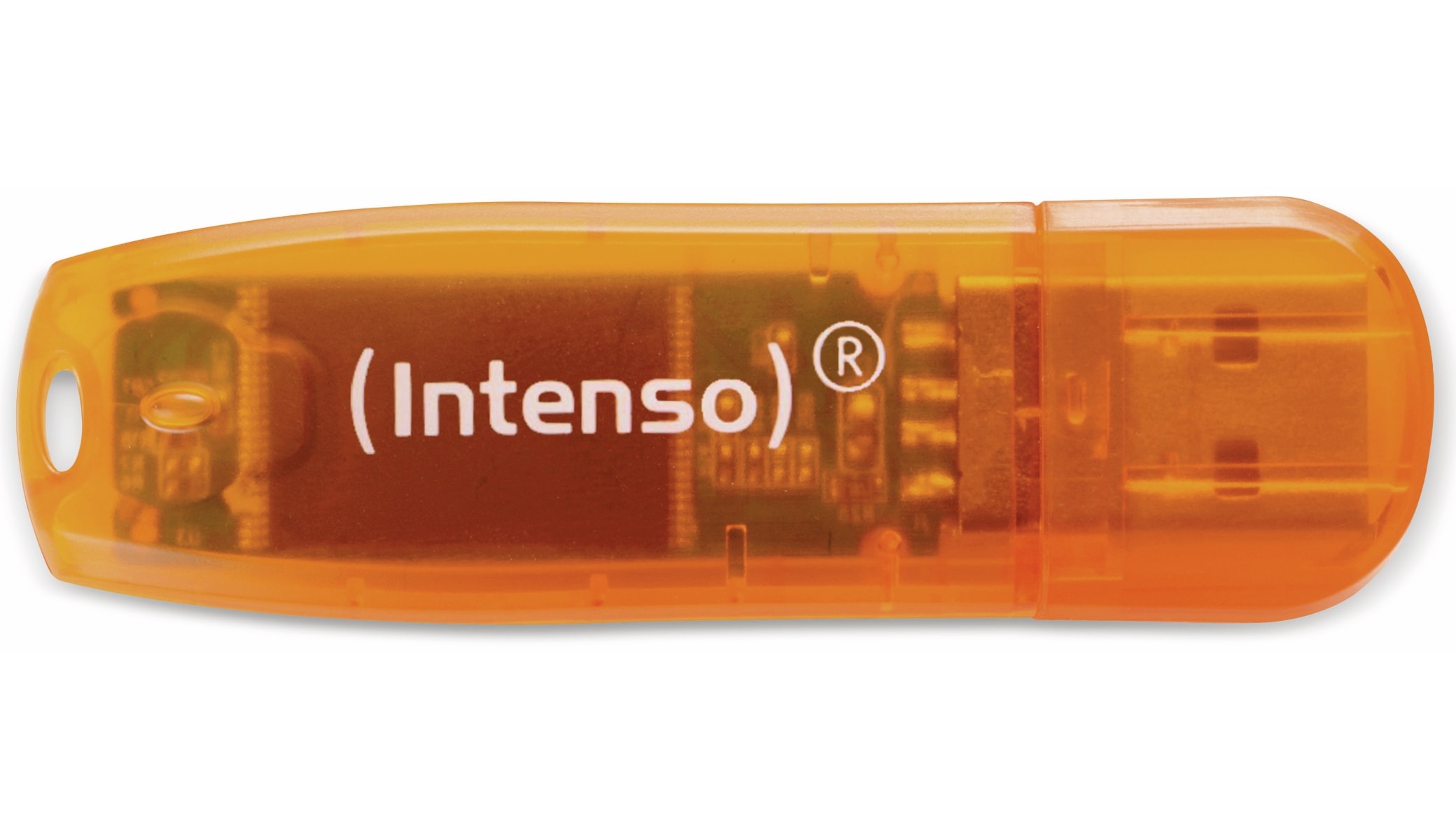 INTENSO USB-Stick Rainbow Line 3502490 USB 2.0 64GB orange/transparent INTENSO USB-Speicherstick Rainbow Line, 64 GB