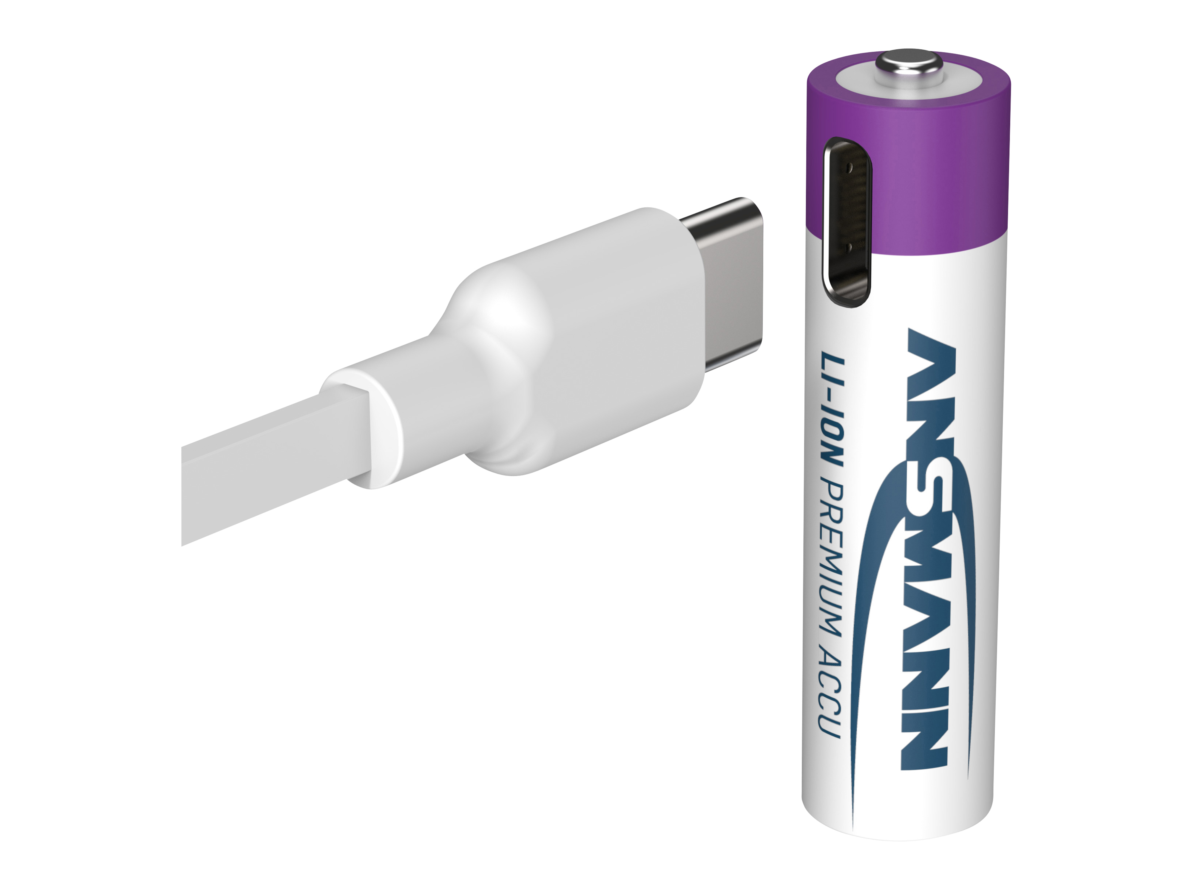 ANSMANN Li-Ion Micro-Akku, AAA, Typ 500 (min. 400mAh), 4 Stück ANSMANN Li-Ion Micro-Akku, AAA, Typ 500 (min. 400mAh), 4 Stück