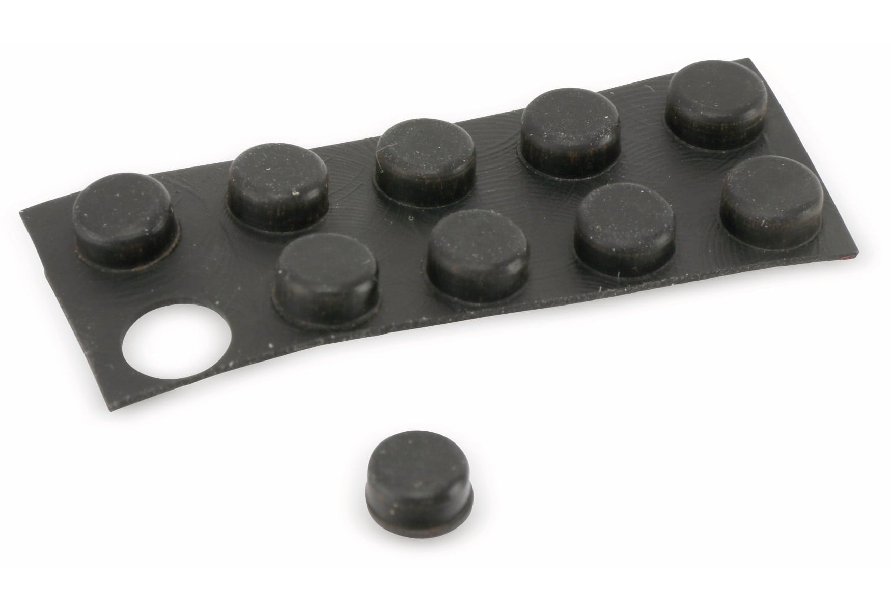Gerätefuß, 6x3mm, selbstklebend, 10St. Gerätefuß, 6x3mm, selbstklebend, 10St.