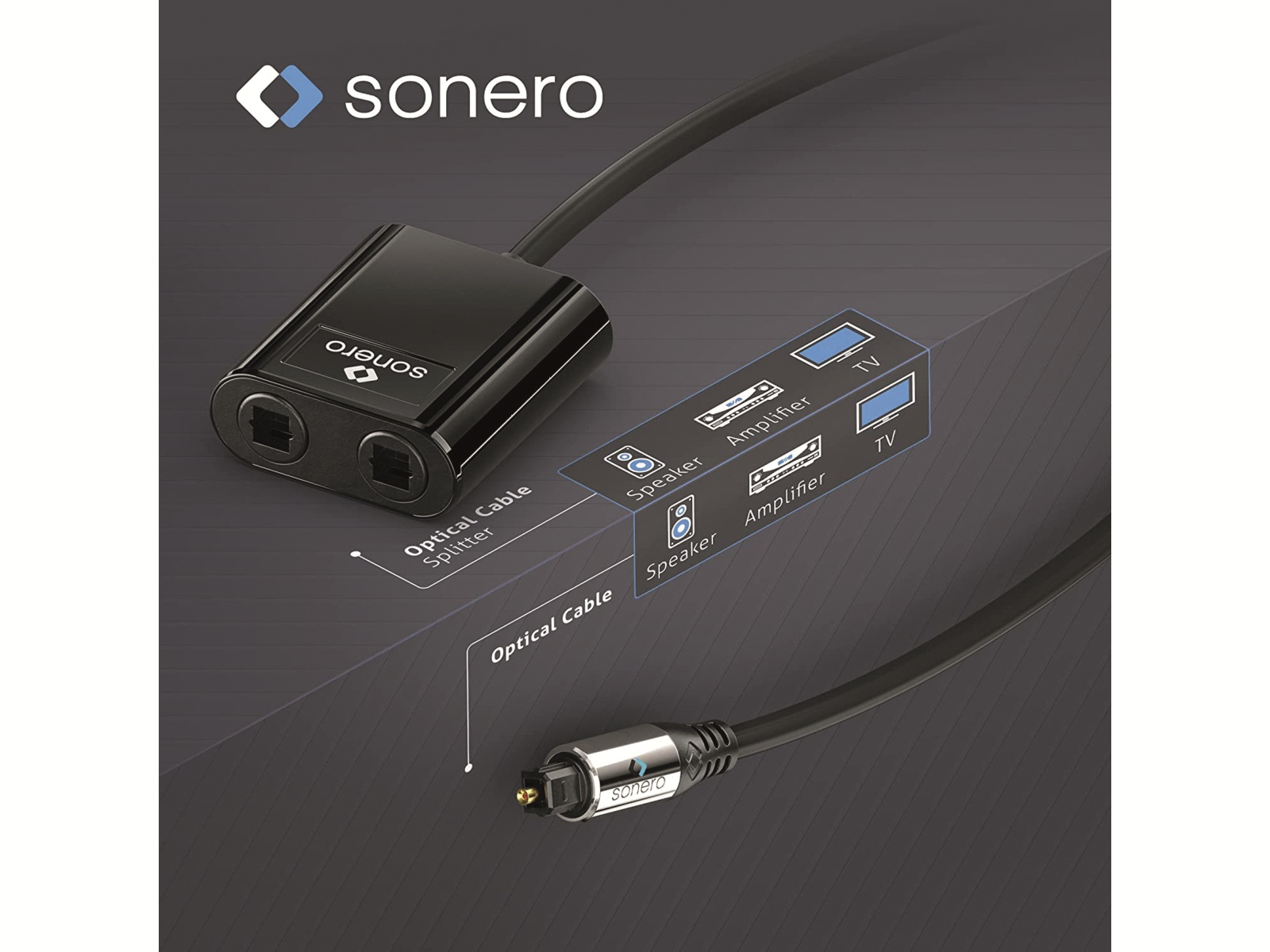 SONERO Lichtleiter-Verteiler 1x2, 0,15 m SONERO Lichtleiter-Verteiler 1x2, 0,15 m
