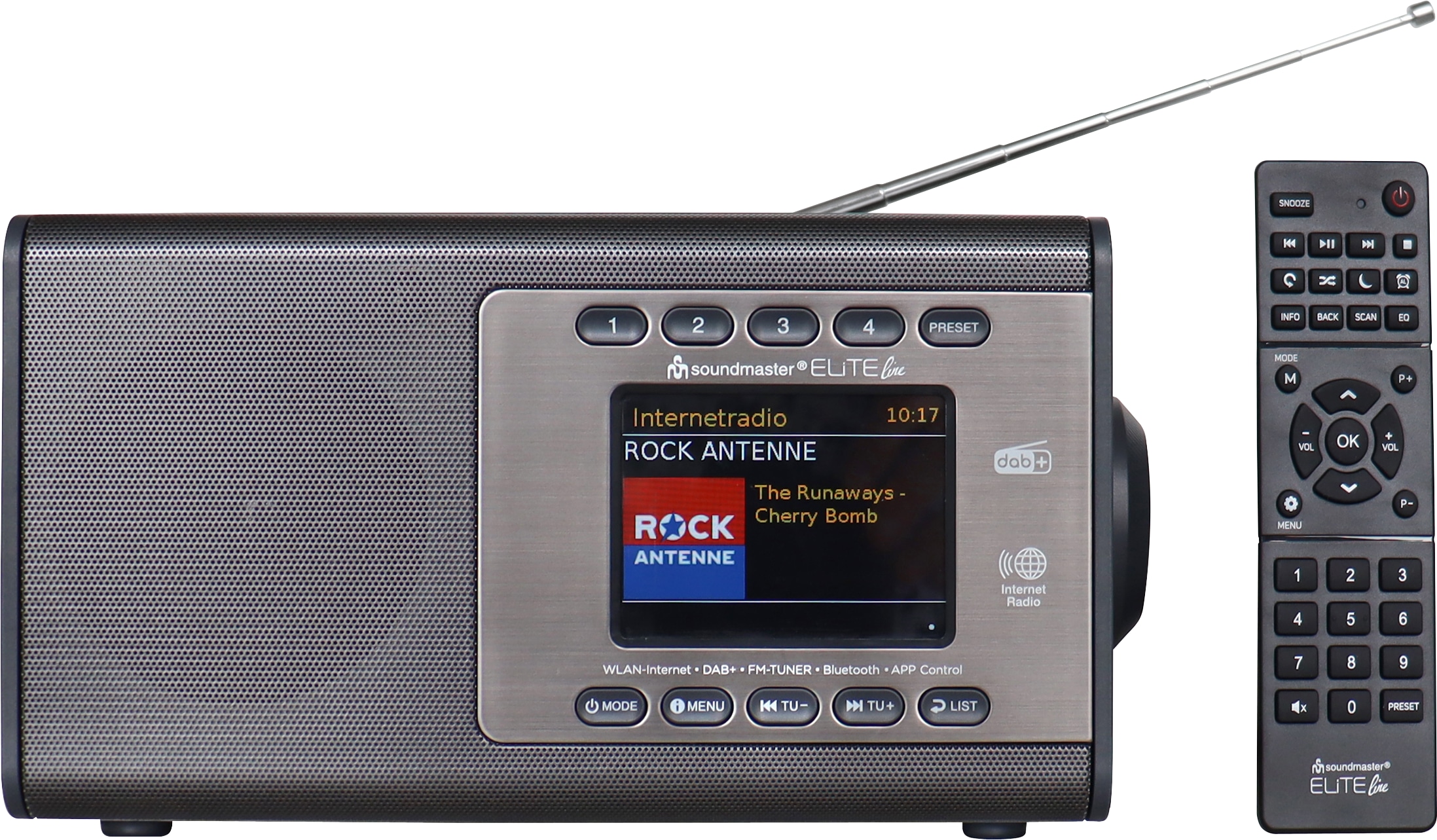 SOUNDMASTER ELITE LINE Internetradio DAB+/UKW mit WLAN, USB, Bluetooth SOUNDMASTER Internetradio DAB+/UKW mit WLAN, USB, Bluetooth