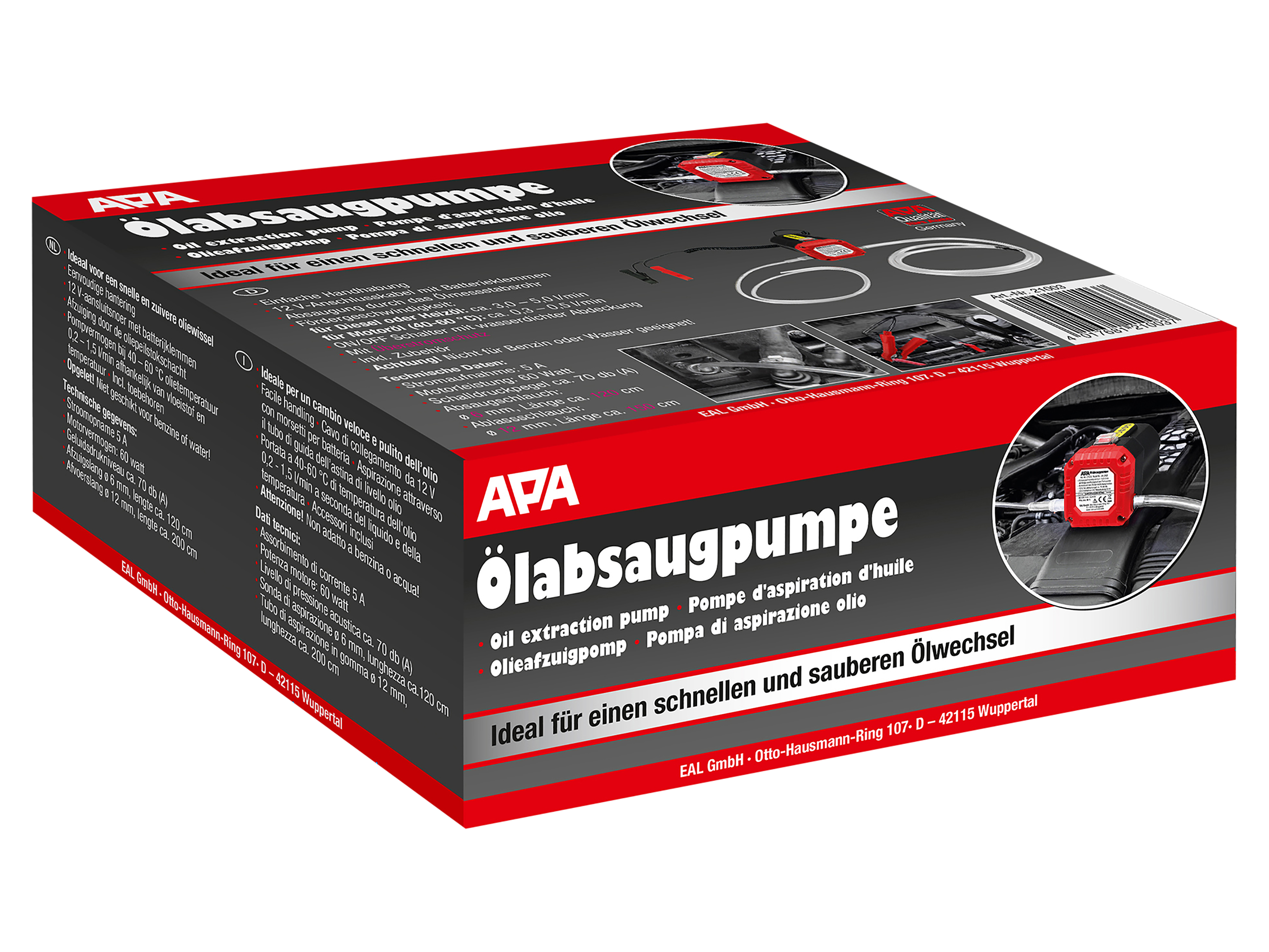 APA Ölabsaugpumpe, 21003, 12 V APA Ölabsaugpumpe, 21003, 12 V