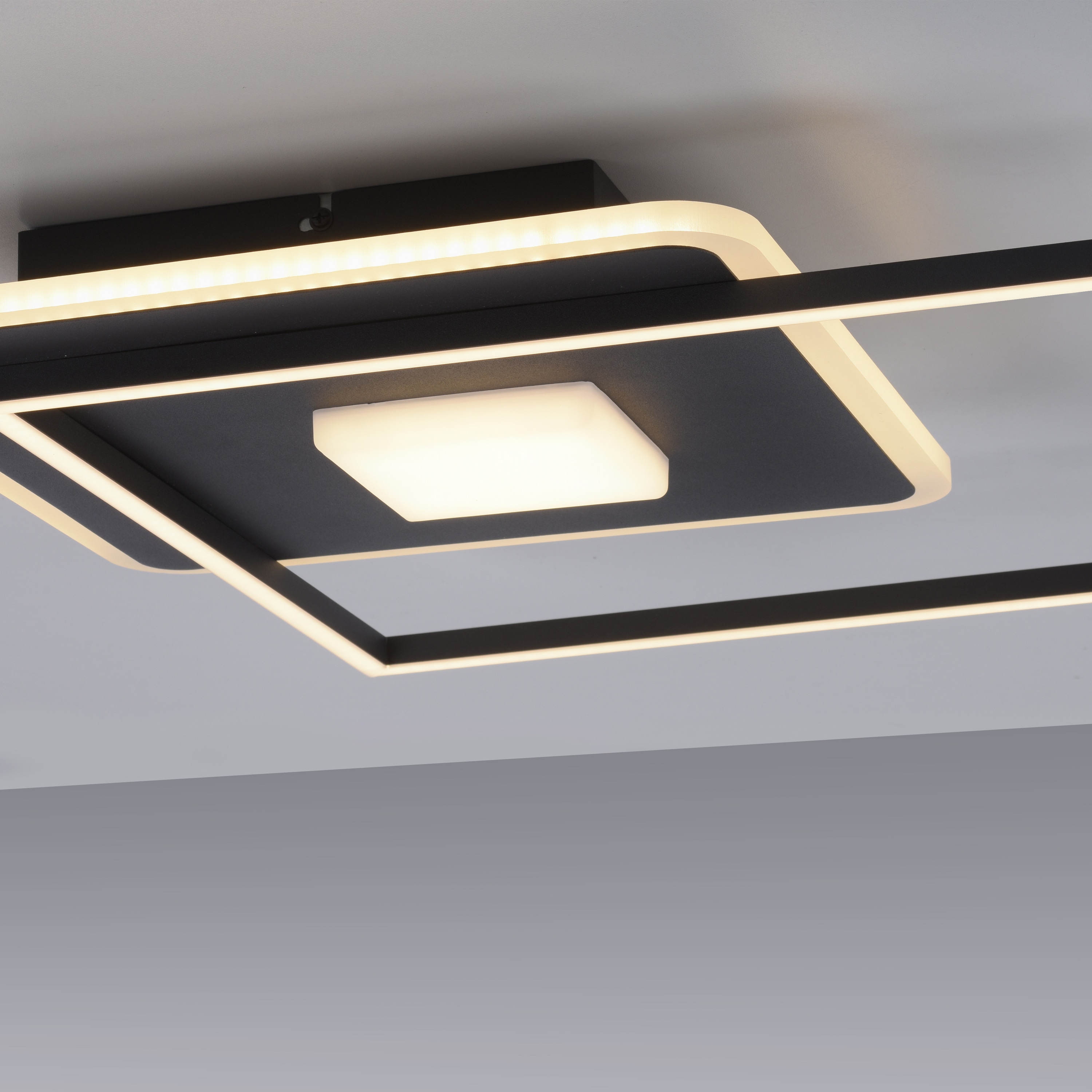 JUST LIGHT LED-Deckenleuchte 15045-18 schwarz, 26 W, 3600 lm, 3000 K, 3-Stufen-Schalter JUST LIGHT LED-Deckenleuchte 15045-18 schwarz, 26 W, 3600 lm, 3000 K, 3-Stufen-Schalter