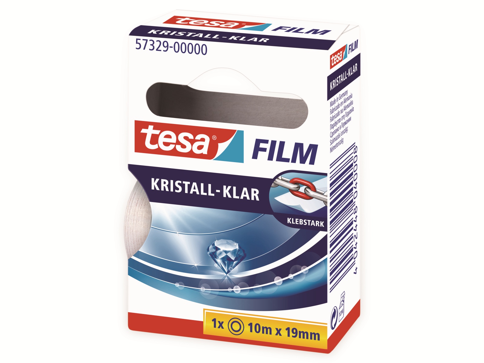 TESA film® kristall-klar, 1 Rolle, 10m:19mm, 57329-00000-03 TESA film® kristall-klar, 1 Rolle, 10m:19mm, 57329-00000-03