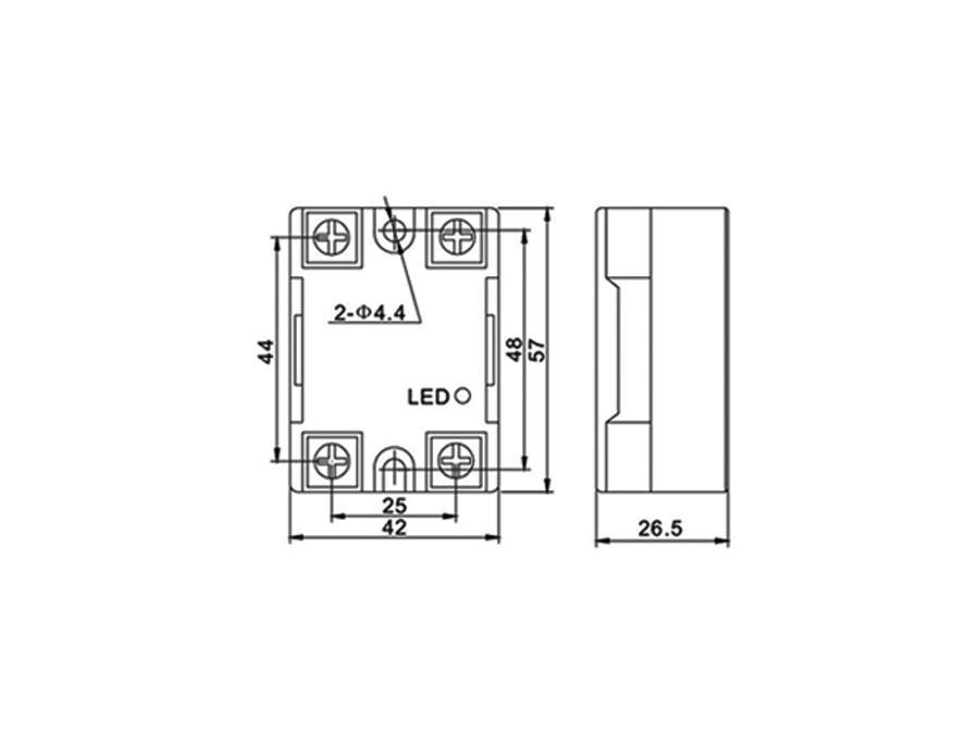Solid-State Relais XSSR-DA2420, 3...32 V-, 20 A/240 V~ Solid-State Relais XSSR-DA2420, 3...32 V-, 20 A/240 V~