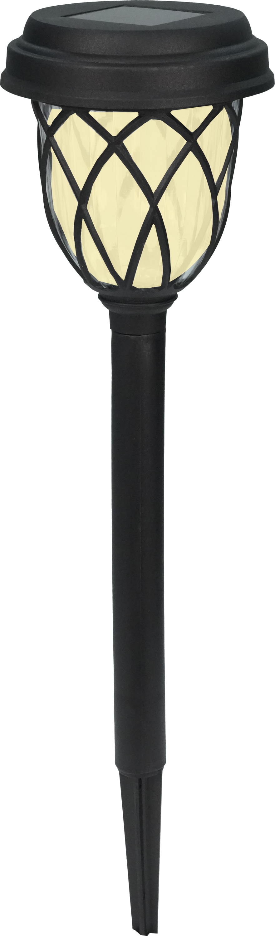 BLULAXA Solar LED-Gartenleuchte 51018, 3000K, IP44, schwarz BLULAXA Solar LED-Gartenleuchte 51018, 3000K, IP44, schwarz