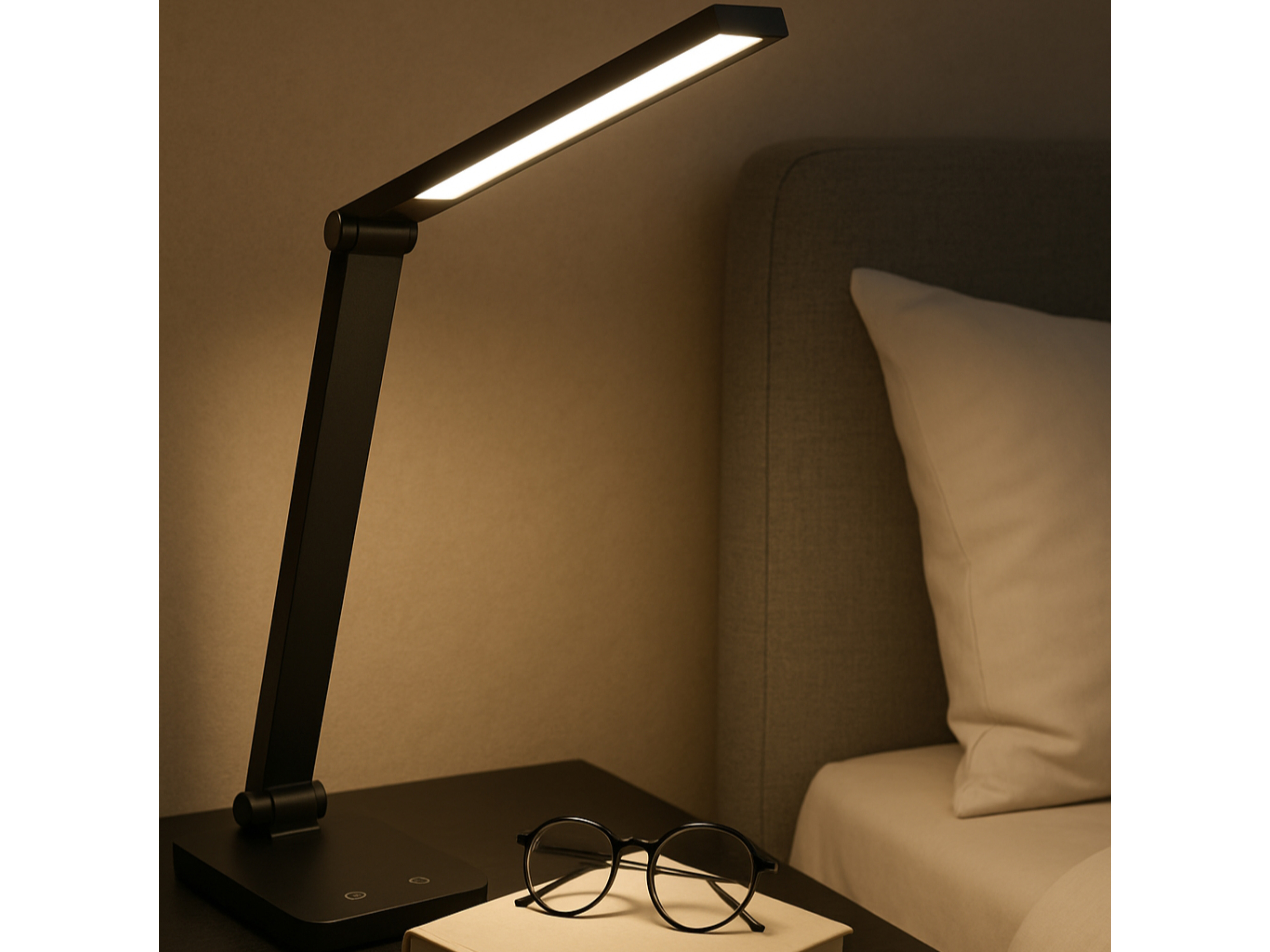 BRILLIANT LED-Akku-Tischleuchte Lomina, 6W, 550lm, CCT, dimmbar, schwarz BRILLIANT LED-Akku-Tischleuchte Lomina, 6W, 550lm, CCT, dimmbar, schwarz