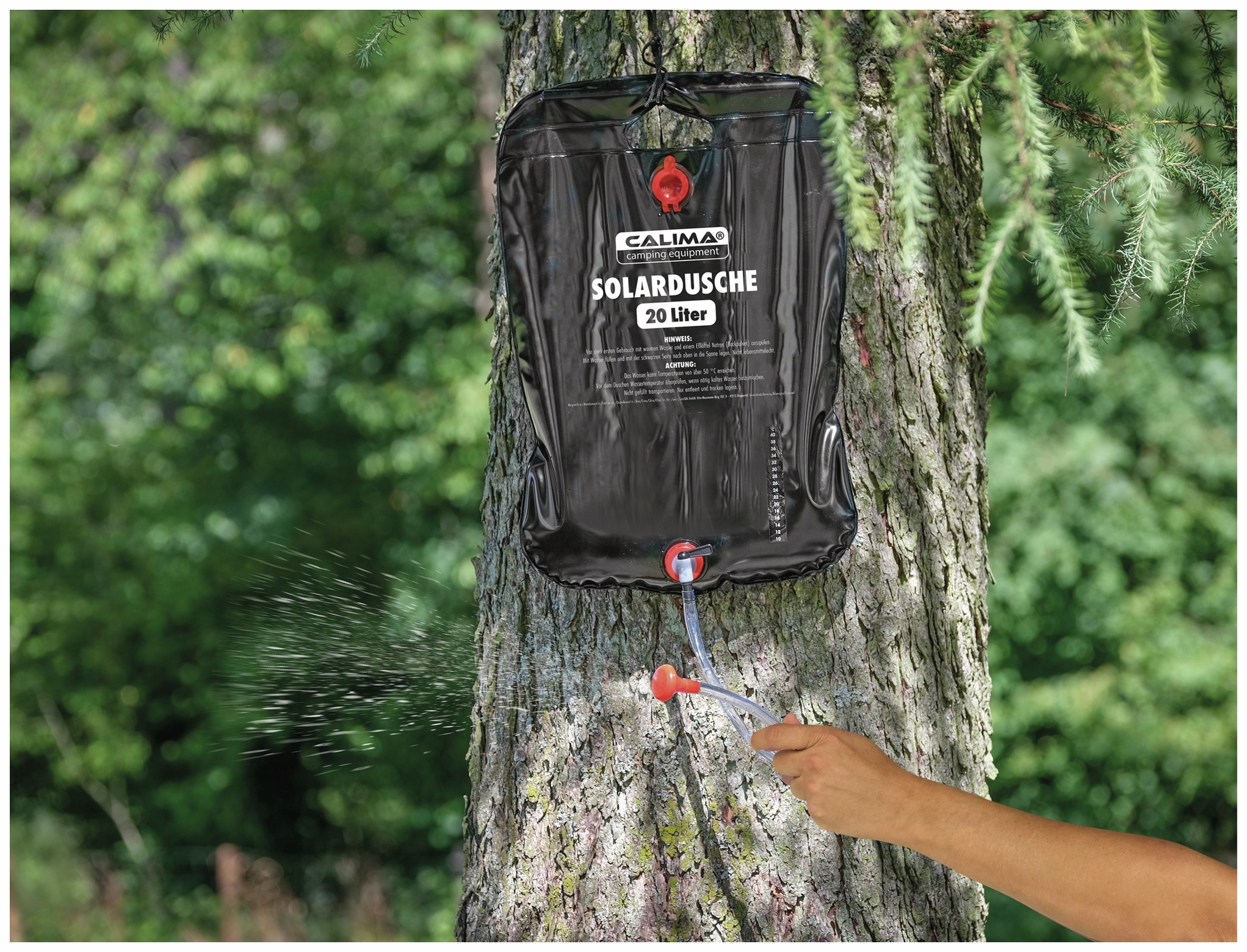 CALIMA CAMPING EQUIPMENT Campingdusche, 20 l, schwarz CALIMA CAMPING EQUIPMENT Campingdusche, 20 l, schwarz