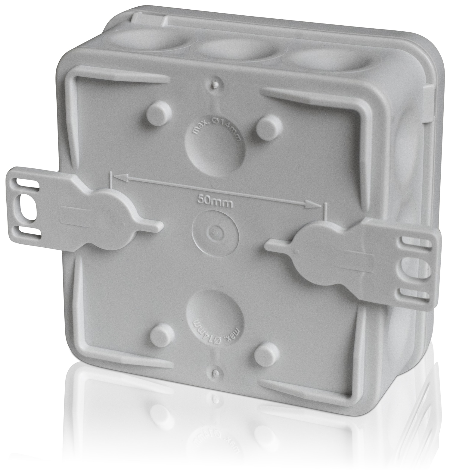 F-TRONIC Abzweigkasten E1200, 80x80x37 mm, grau F-TRONIC Abzweigkasten E1200, 80x80x37 mm, grau