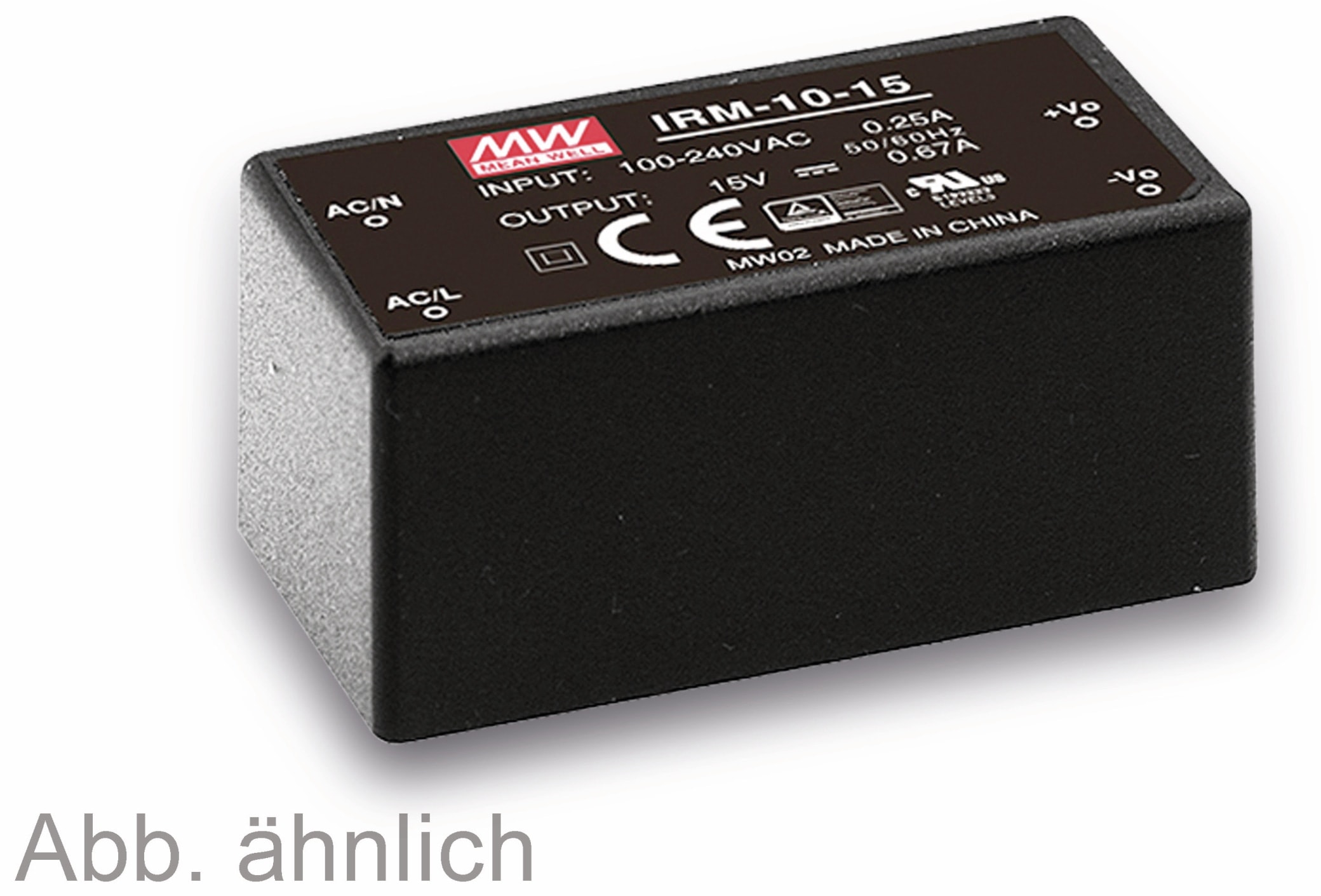 MEAN WELL AC/DC-Printnetzteil IRM-10-12, 12 V-/0,85 A, 10 W MEAN WELL AC/DC-Printnetzteil IRM-10-12, 12 V-/0,85 A, 10 W