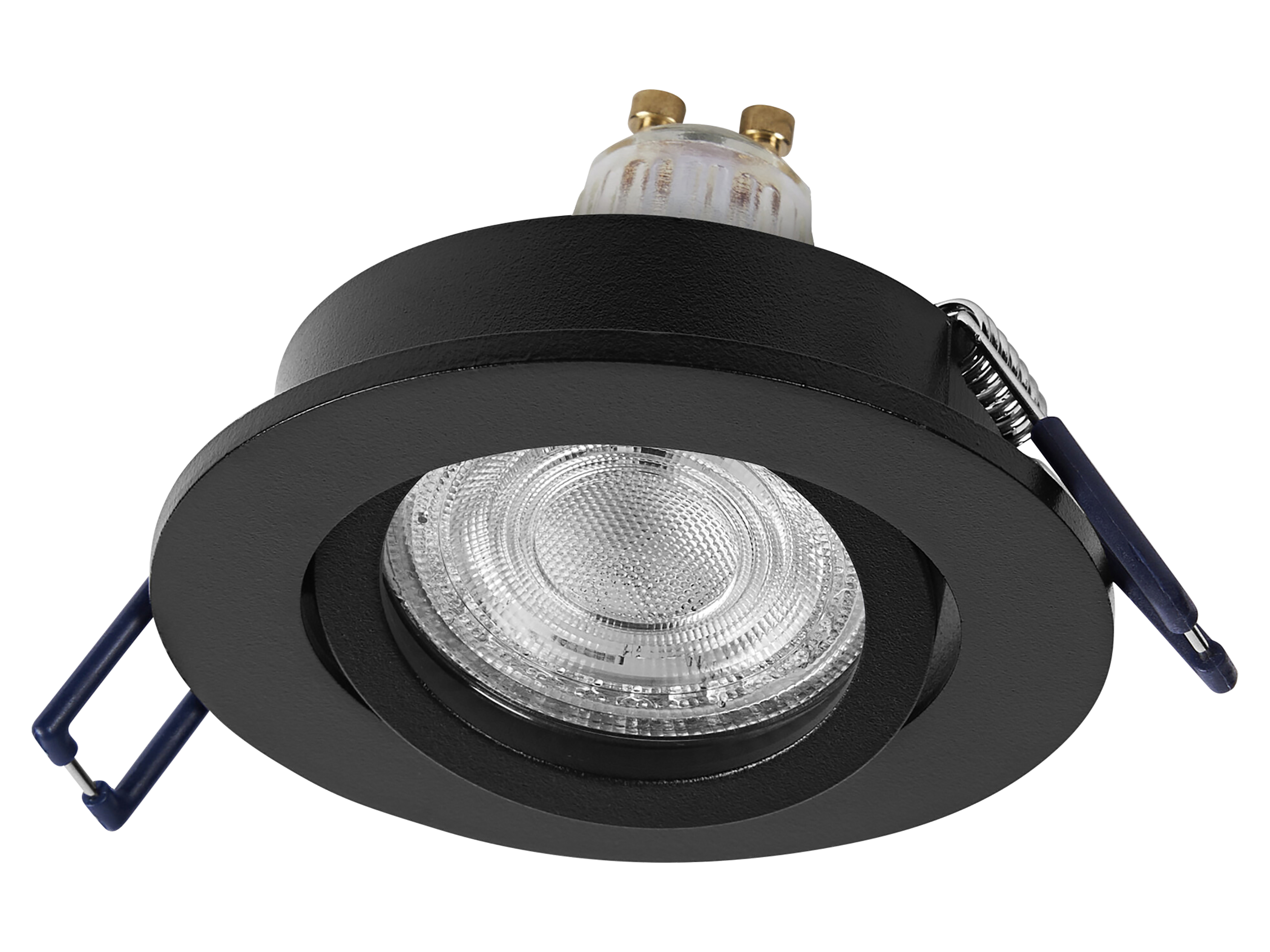 OSRAM LED-Einbauleuchte, GU10, 4,5W, 2700K, 400lm, warmweiß, IP20, schwarz, 3er Set OSRAM LED-Einbauleuchte, GU10, 4,5W, 2700K, 400lm, warmweiß, IP20, schwarz, 3er Set