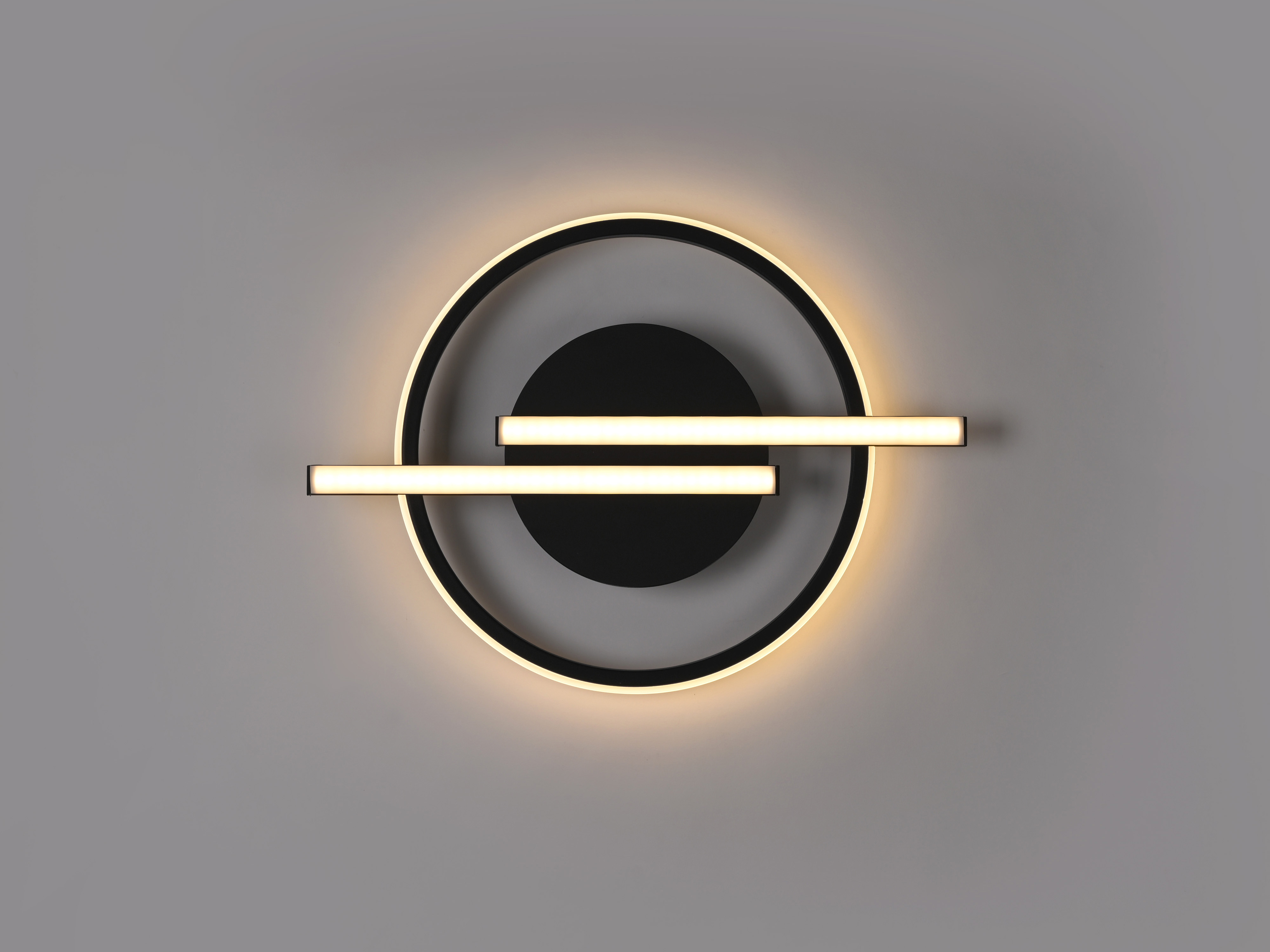 JUST LIGHT LED-Deckenleuchte 14130-18 schwarz, 17,5 W, 2100 lm, 3000 K, Dimmbar