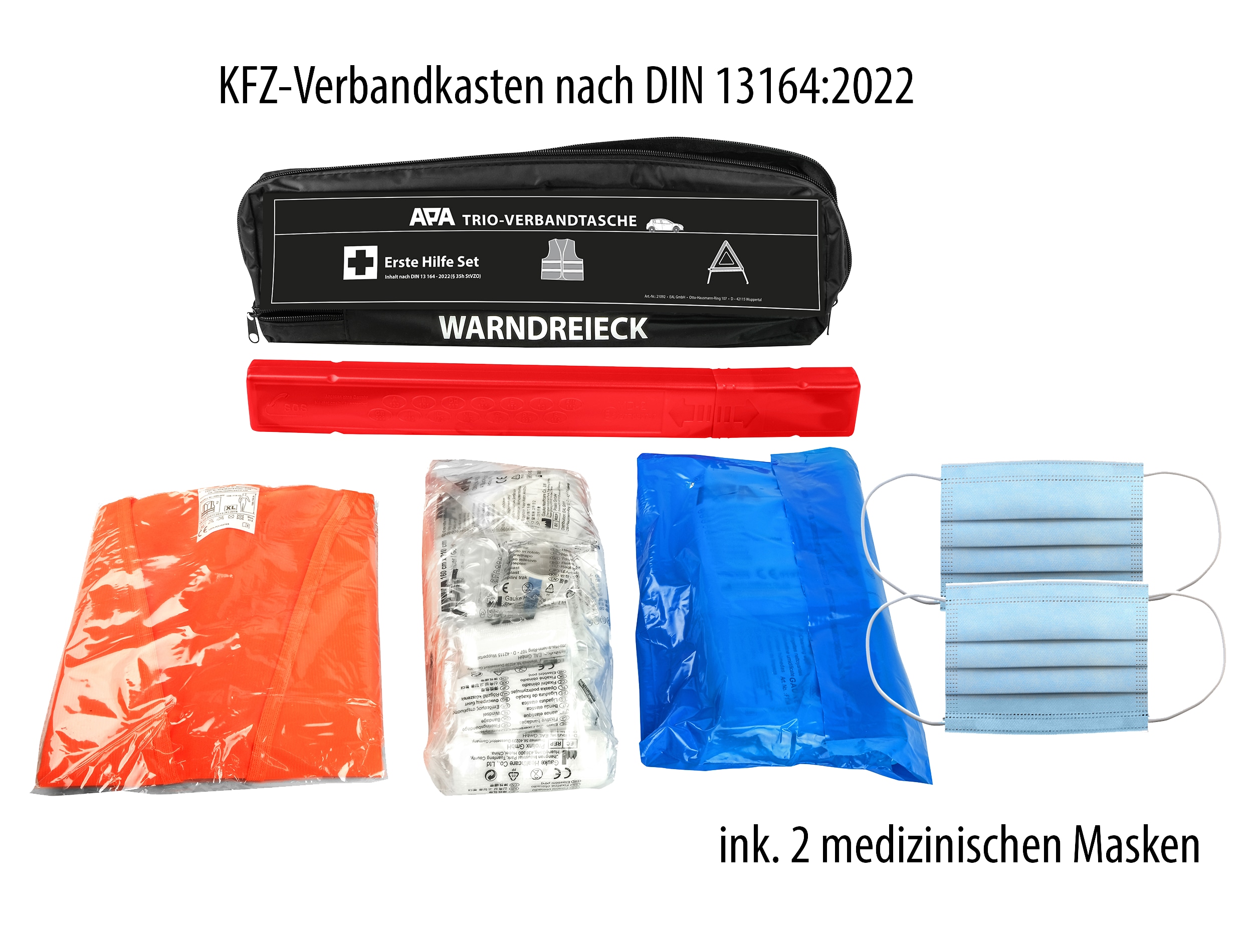 APA Trio-Verbandtasche, 21092, DIN 13164 APA Trio-Verbandtasche, 21092, DIN 13164