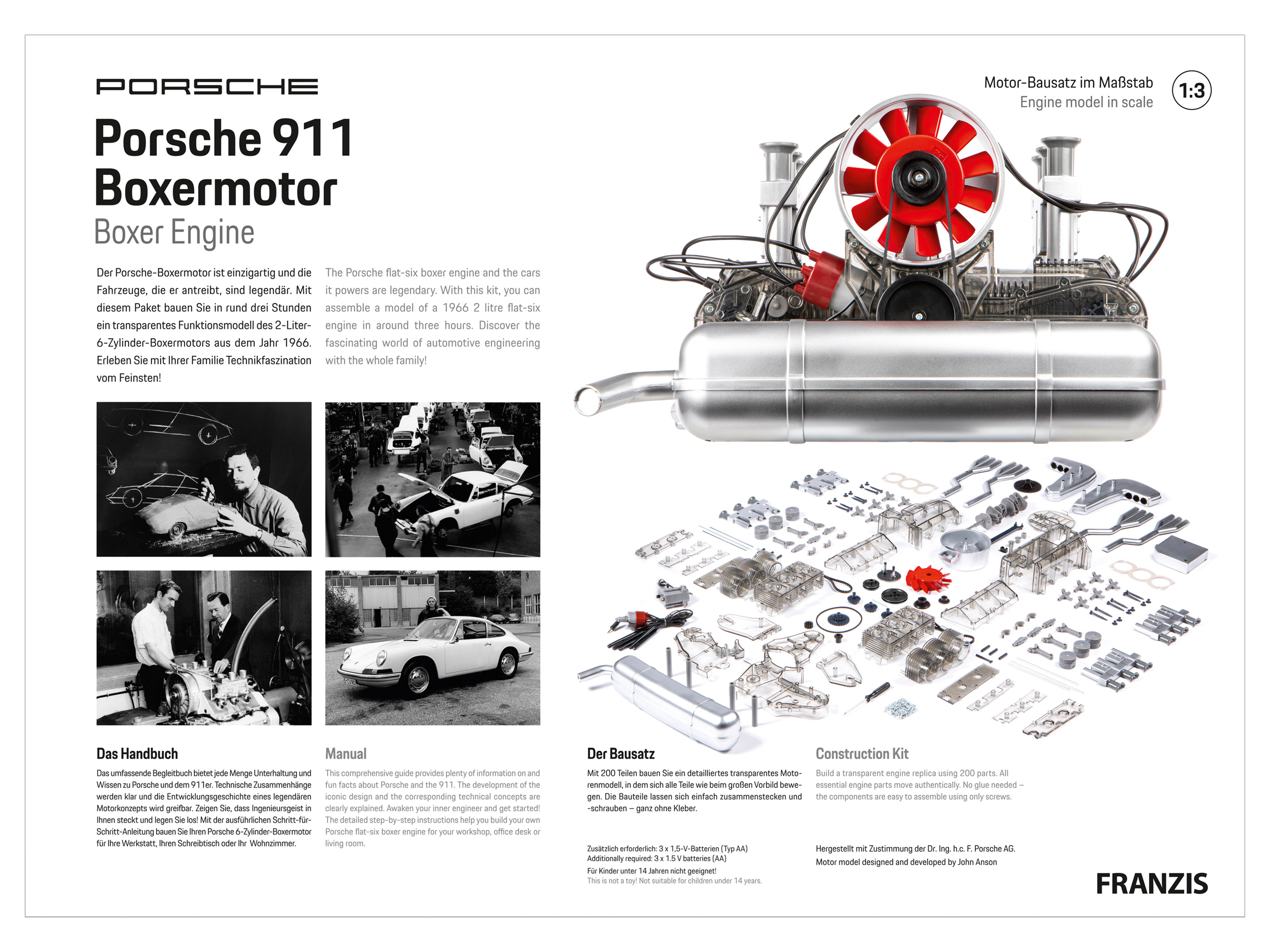 FRANZIS Porsche 911 Boxermotor FRANZIS Porsche 911 Boxermotor
