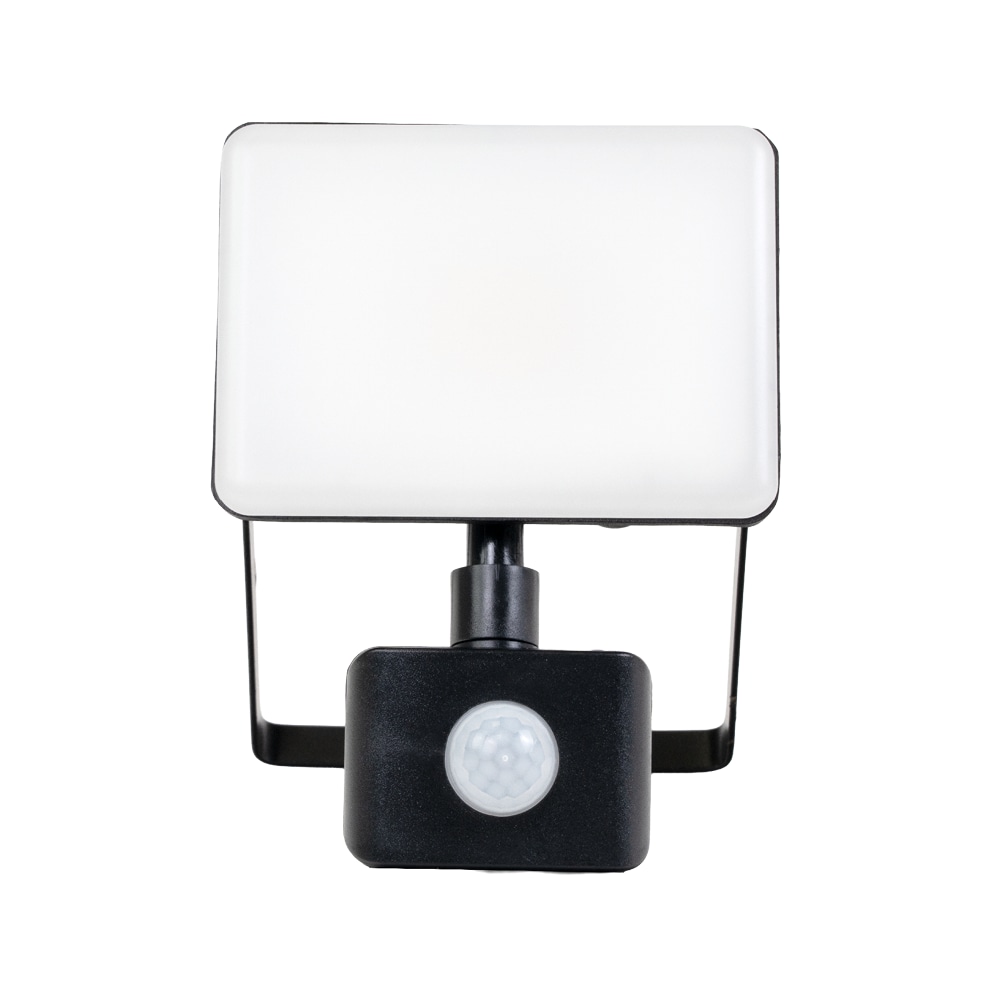 LUXULA LED-Fluter mit Bewegungsmelder, 10W, 1000lm, 4000K, Weiß, IP44, 120° Erfassungswinkel