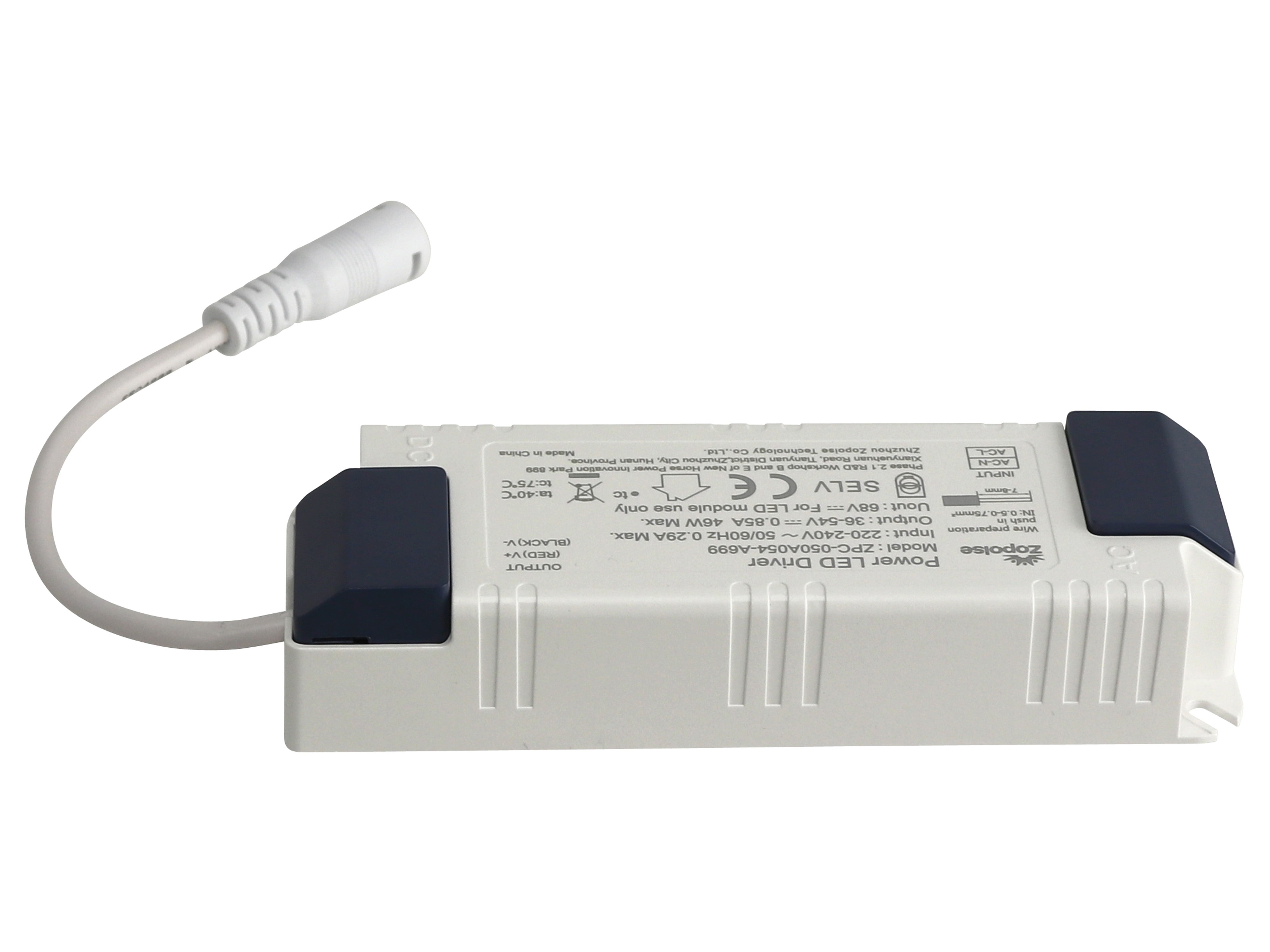ZOPOISE LED-Schaltnetzteil ZPC-050A054-A699, 46 W ZOPOISE LED-Schaltnetzteil ZPC-050A054-A699, 46 W