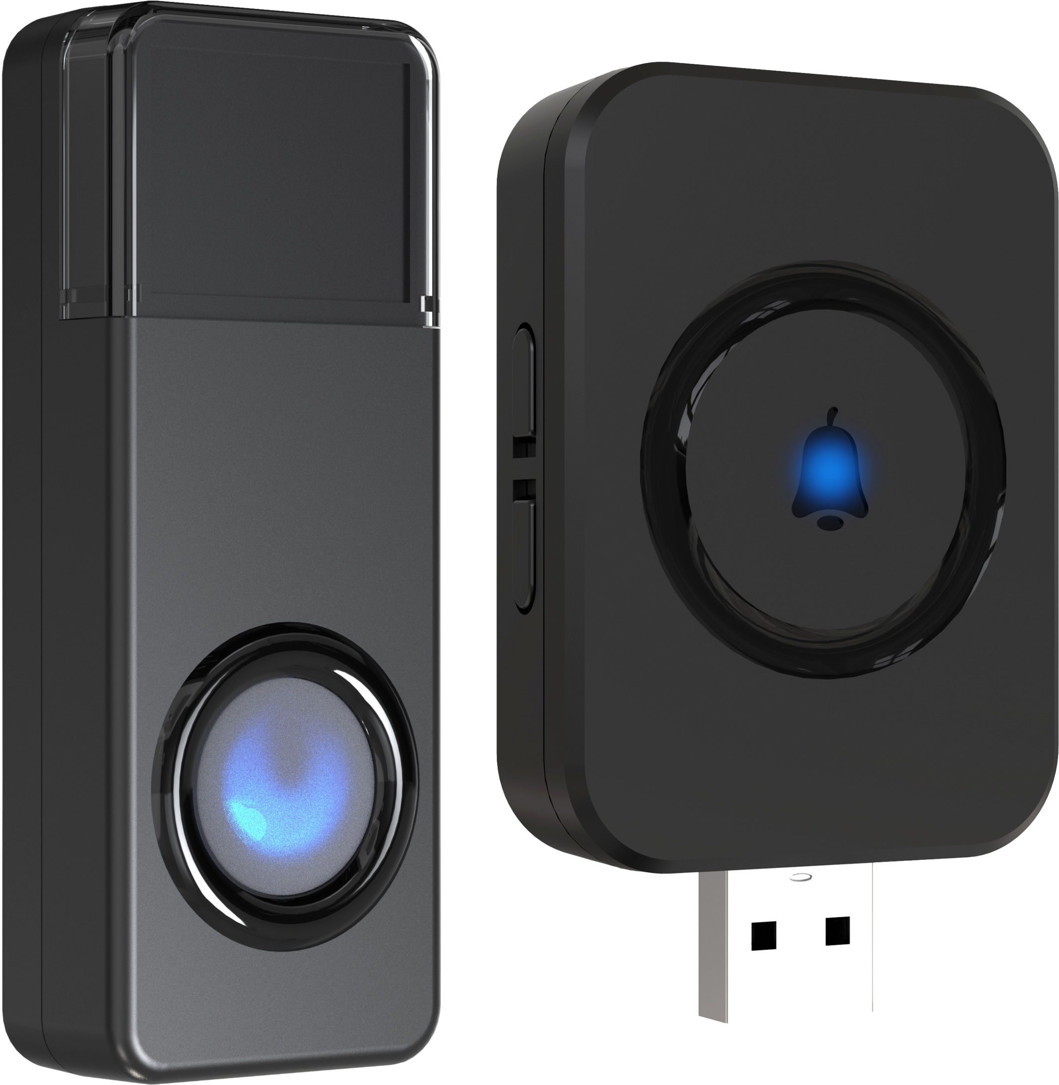 REV Funk-Gong Orchestra, für USB-Steckdose, 100 m, schwarz REV Funk-Gong Orchestra, für USB-Steckdose, 100 m, schwarz