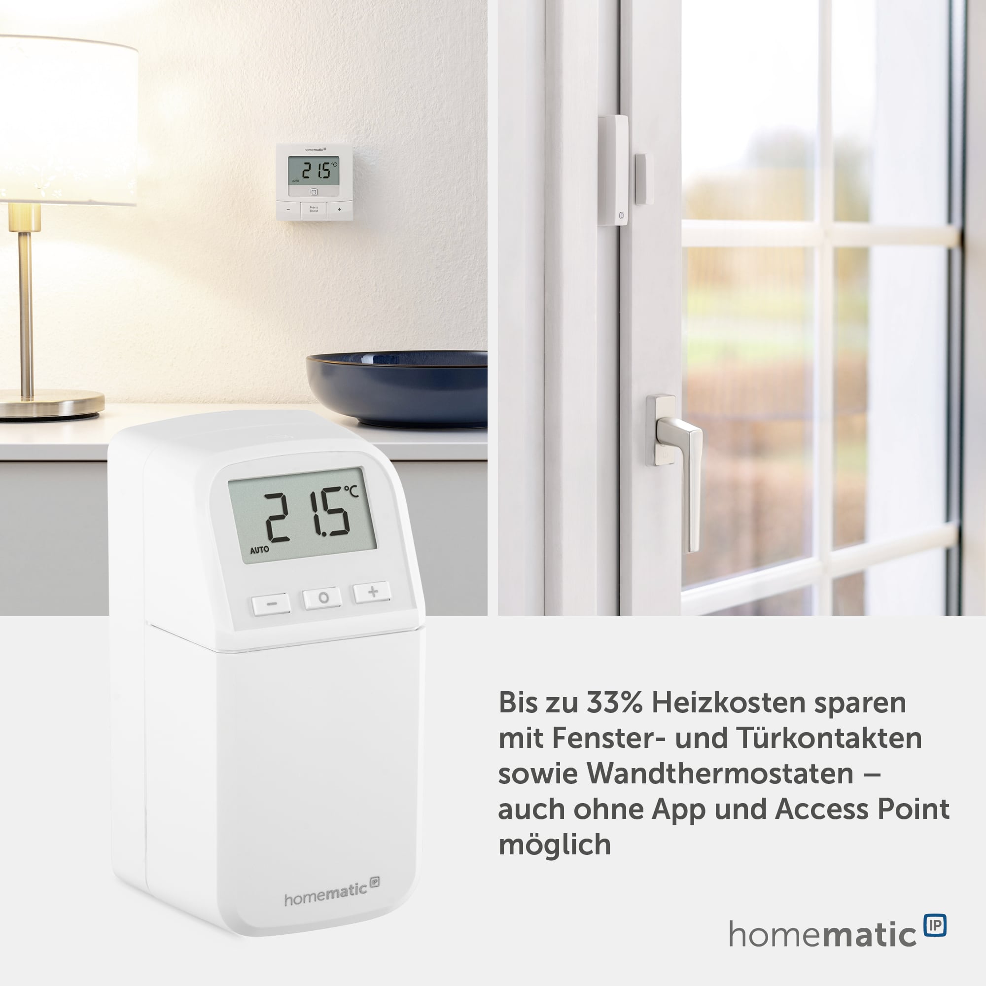 HOMEMATIC IP 157681A0, Heizkörperthermostat kompakt plus HOMEMATIC IP 157681A0, Heizkörperthermostat kompakt plus