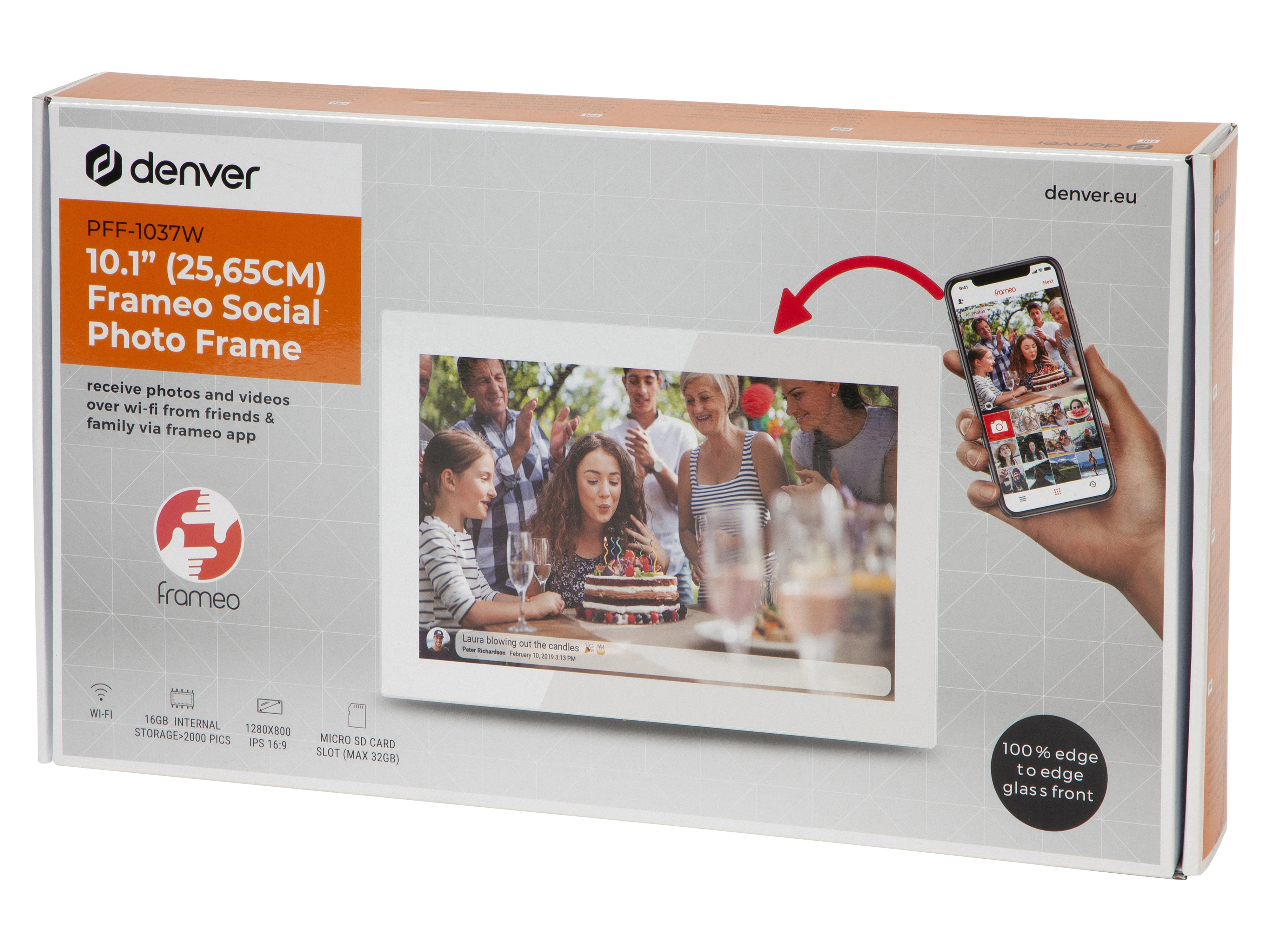 DENVER Digitaler Bilderrahmen PFF-1037W DENVER Digitaler Bilderrahmen PFF-1037W