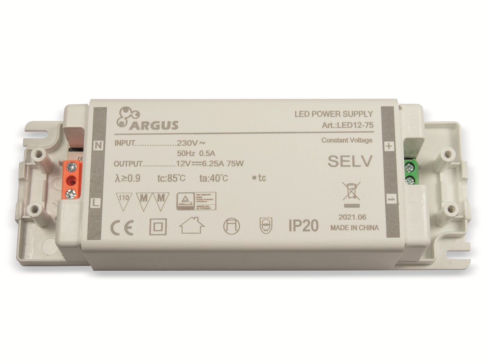 INTER-TECH LED-Netzteil LED 12V-/75 W INTER-TECH LED-Netzteil LED 12V-/75 W