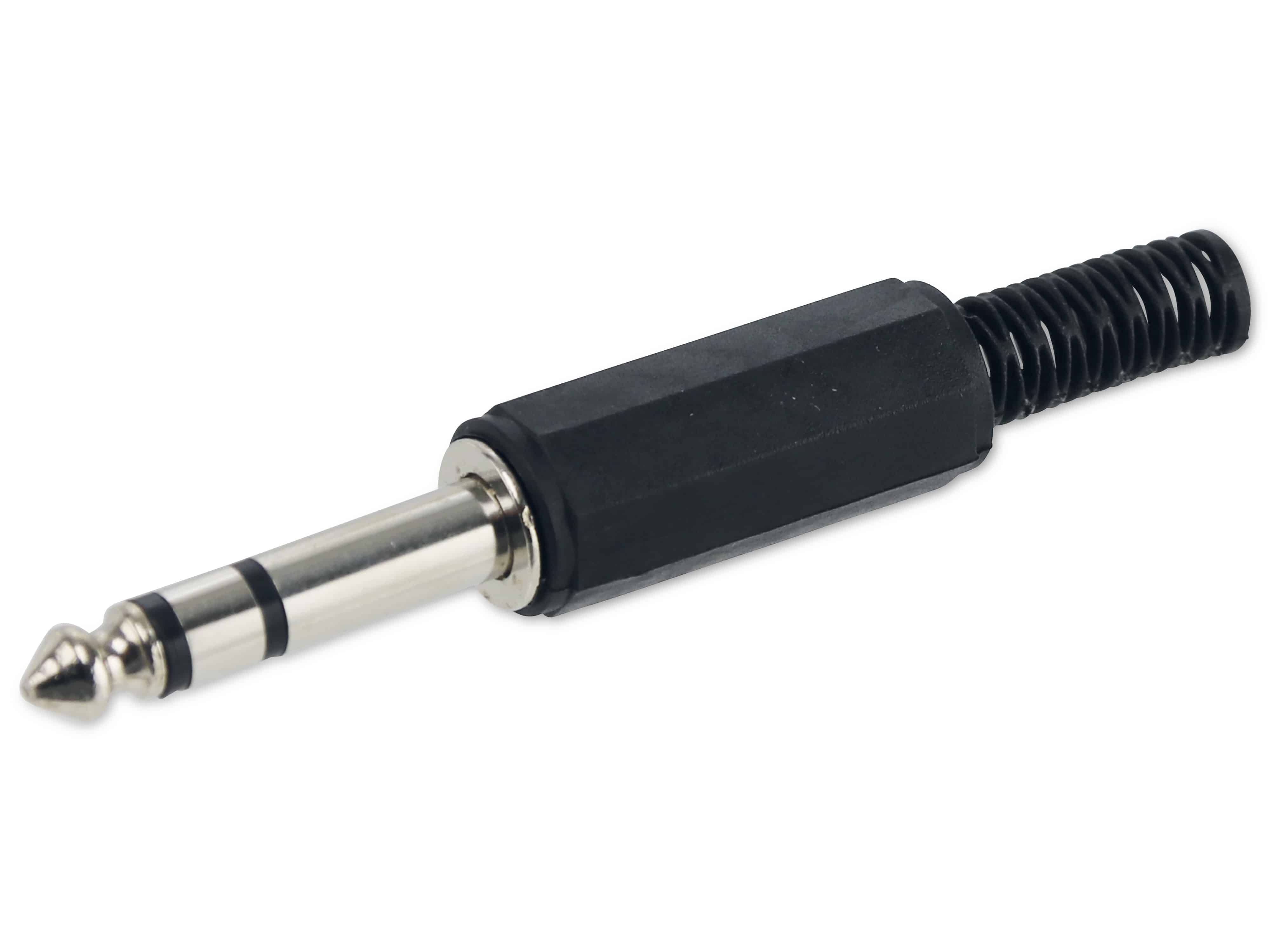 S-IMPULS Klinkenstecker, 6,3 mm, stereo, Kunststoff