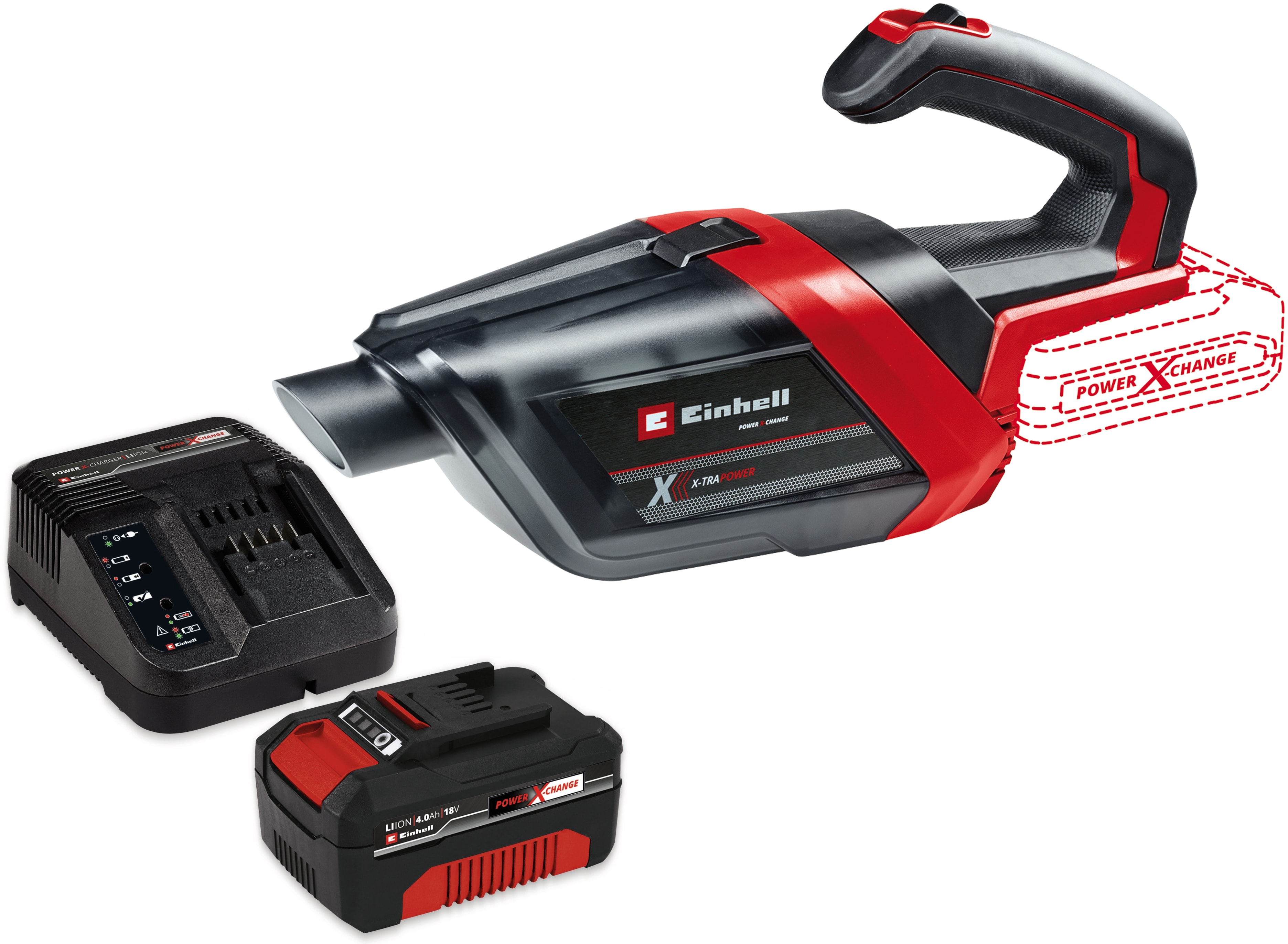 EINHELL Akku-Sauger TE-HV 18/06 Li Kit (1x 4,0 Ah) EINHELL Akku-Sauger TE-HV 18/06 Li Kit (1x 4,0 Ah)