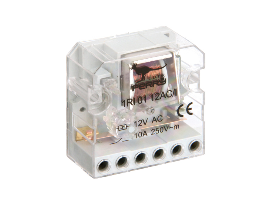 PERRY Stromstoss-Schalter 1RI0112AC/I, 12 V~, 1 Schaltkontakt PERRY Stromstoss-Schalter 1RI0112AC/I, 12 V~, 1 Schaltkontakt