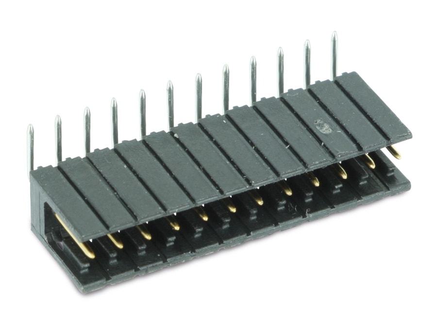 Stiftleiste AMP 862468-12, 1x 12-polig, 90° Stiftleiste AMP 862468-12, 1x 12-polig, 90°