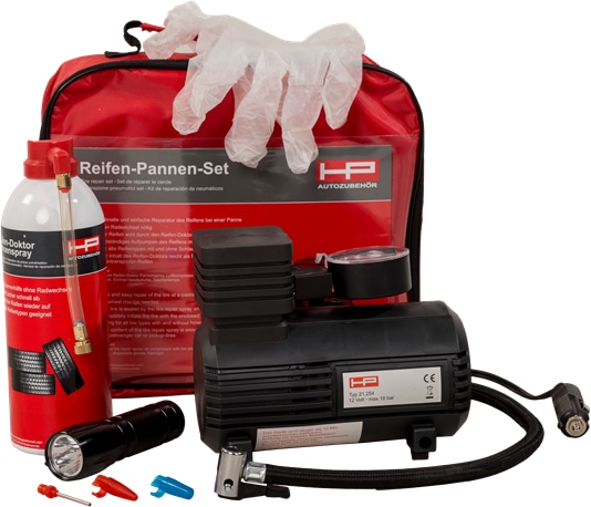 HP AUTOZUBEHÖR Reifenpannen-Set 10257, mit Spray HP AUTOZUBEHÖR Reifenpannen-Set 10257, mit Spray