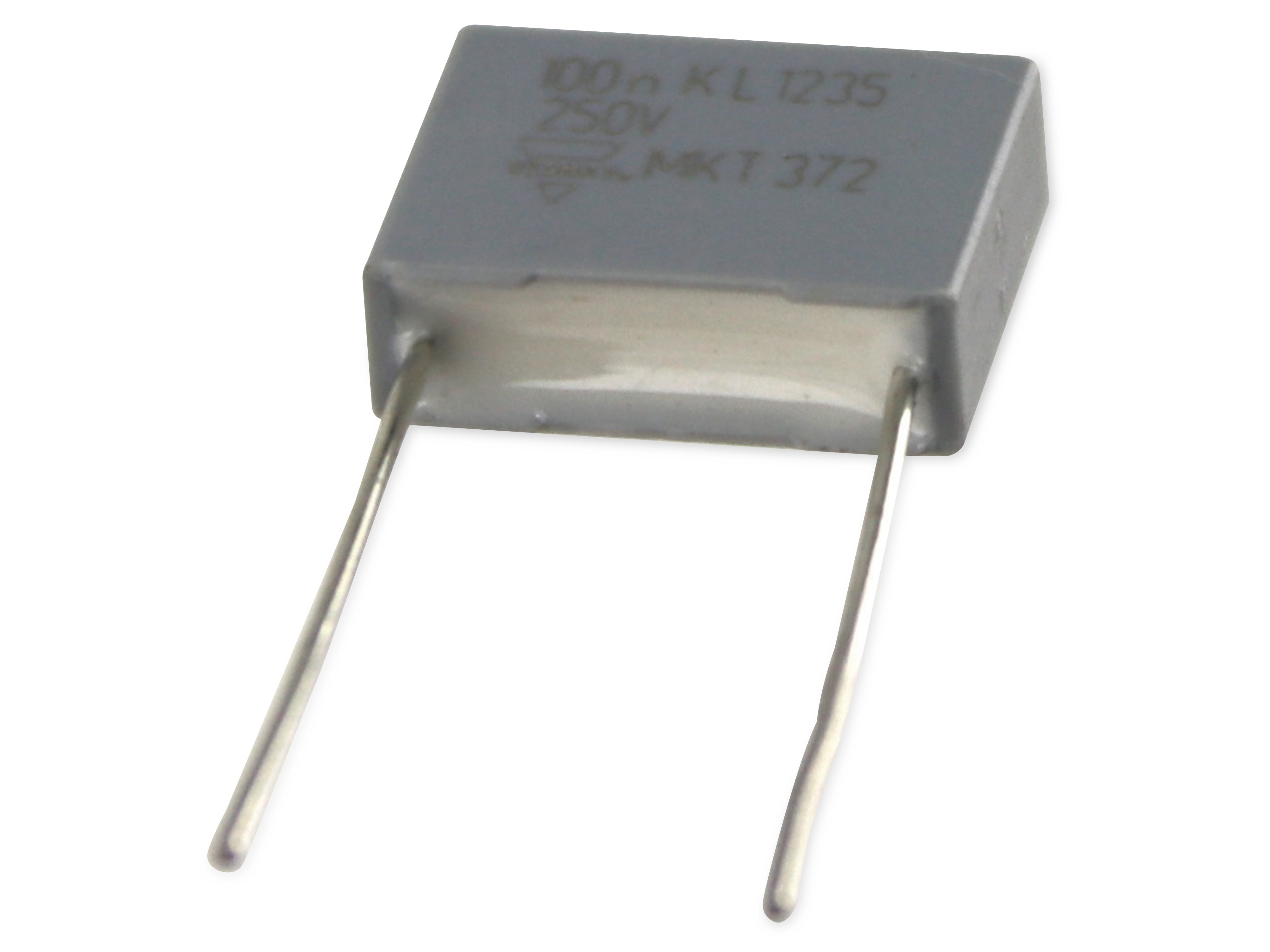 KEMET VISHAY Folienkondensator MKT 372, 100nF, 250V, radial, RM 10 KEMET VISHAY Folienkondensator MKT 372, 100nF, 250V