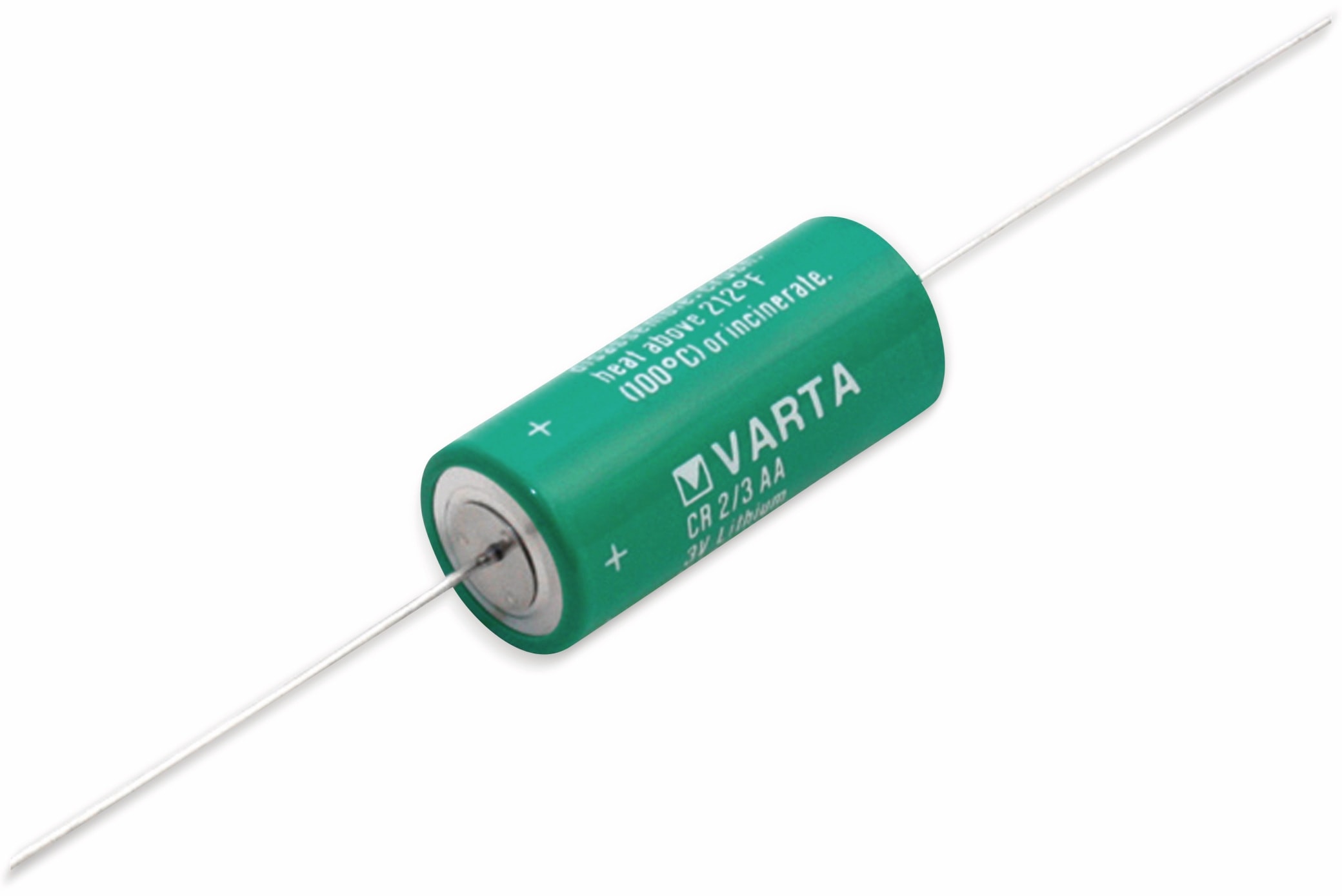 VARTA Lithium-Batterie CR 2/3AA-CD, mit Axialdraht, 3 V-, 1350 mAh VARTA Lithium-Batterie CR 2/3AA-CD, mit Axialdraht, 3 V-, 1350 mAh