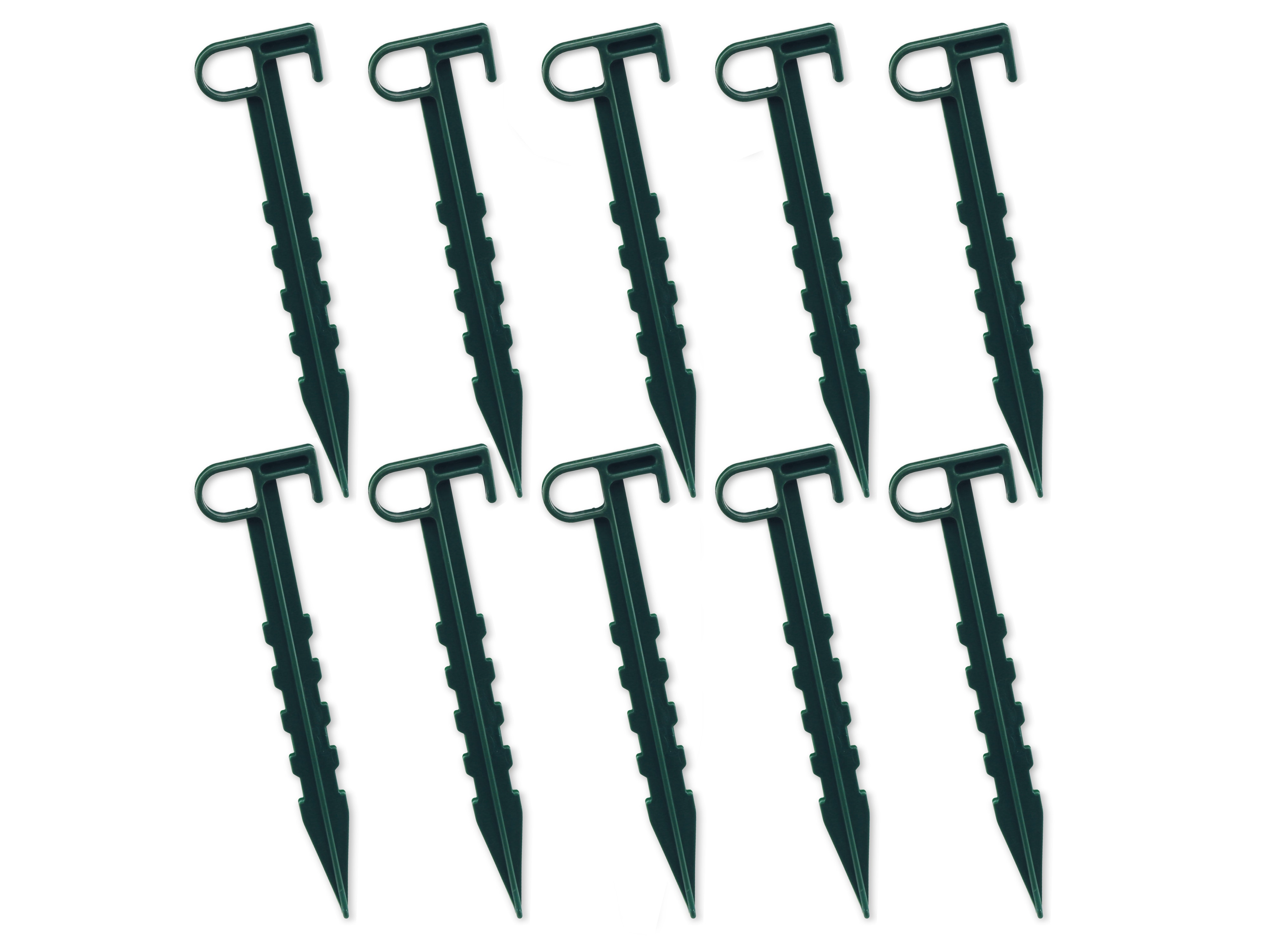 Vlies- und Folienhalter, 10 Stück, 14 cm, Polypropylen, grün Vlies- und Folienhalter, 10 Stück, 14 cm, Polypropylen, grün
