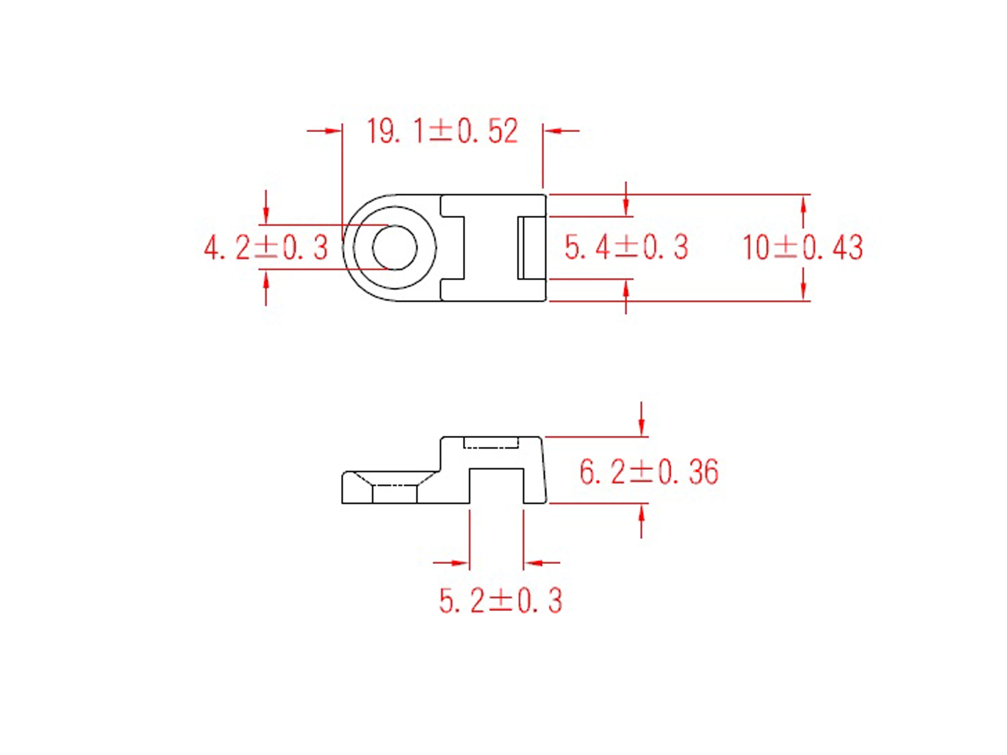 KSS Befestigungssockel schraubbar Polyamid 6.6, Natur, Befestigungsloch 4,2, L=19,1, B=10, 1 Stück KSS Befestigungssockel schraubbar Polyamid 6.6, Natur, Befestigungsloch 4,2, L=19,1, B=10, 1 Stück