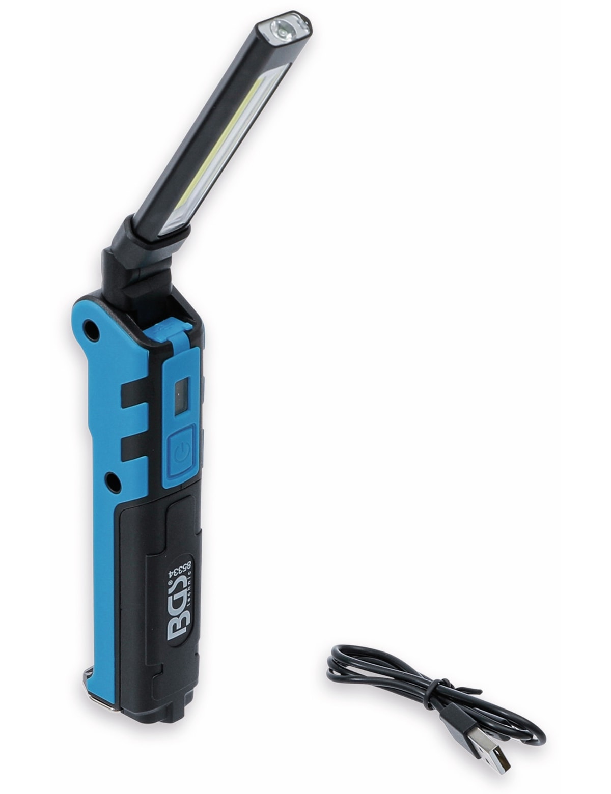 BGS TECHNIC LED-Knicklampe 85334, 3,7V, 2000 mAh, klappbar, blau/schwarz BGS TECHNIC LED-Knicklampe 85334, 3,7V, 2000 mAh, klappbar, blau/schwarz