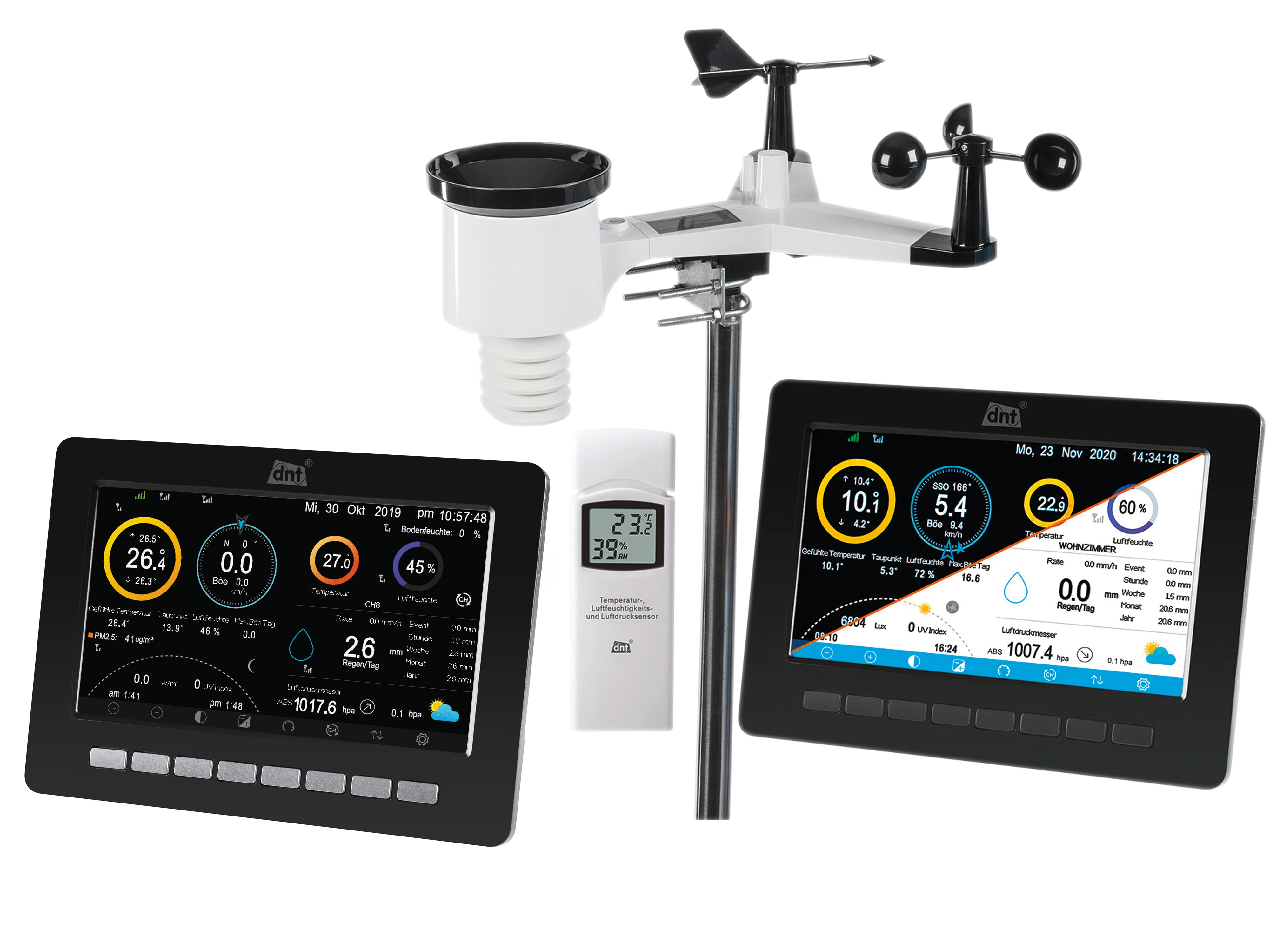 DNT Wetterstation Set + Zusatzbildschirm