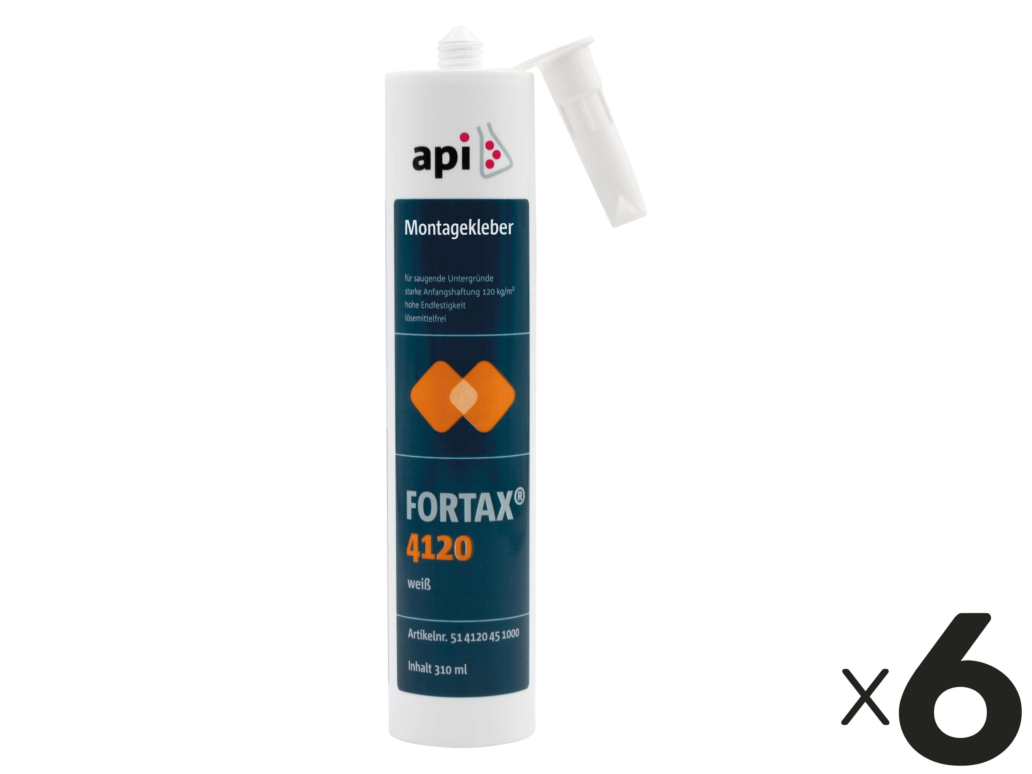 GERBAND Montagekleber, FORTAX 4120, 310 ml, 6 Stück GERBAND Montagekleber, FORTAX 4120, 310 ml, 6 Stück