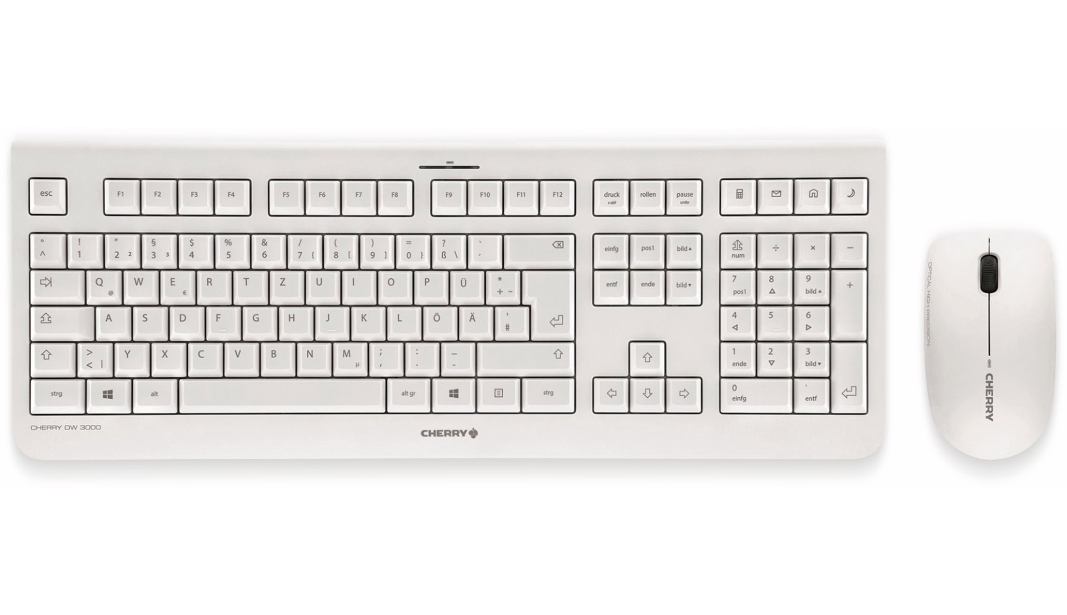 CHERRY Tastatur- und Mausset DW 3000, grau CHERRY Tastatur- und Mausset DW 3000, grau