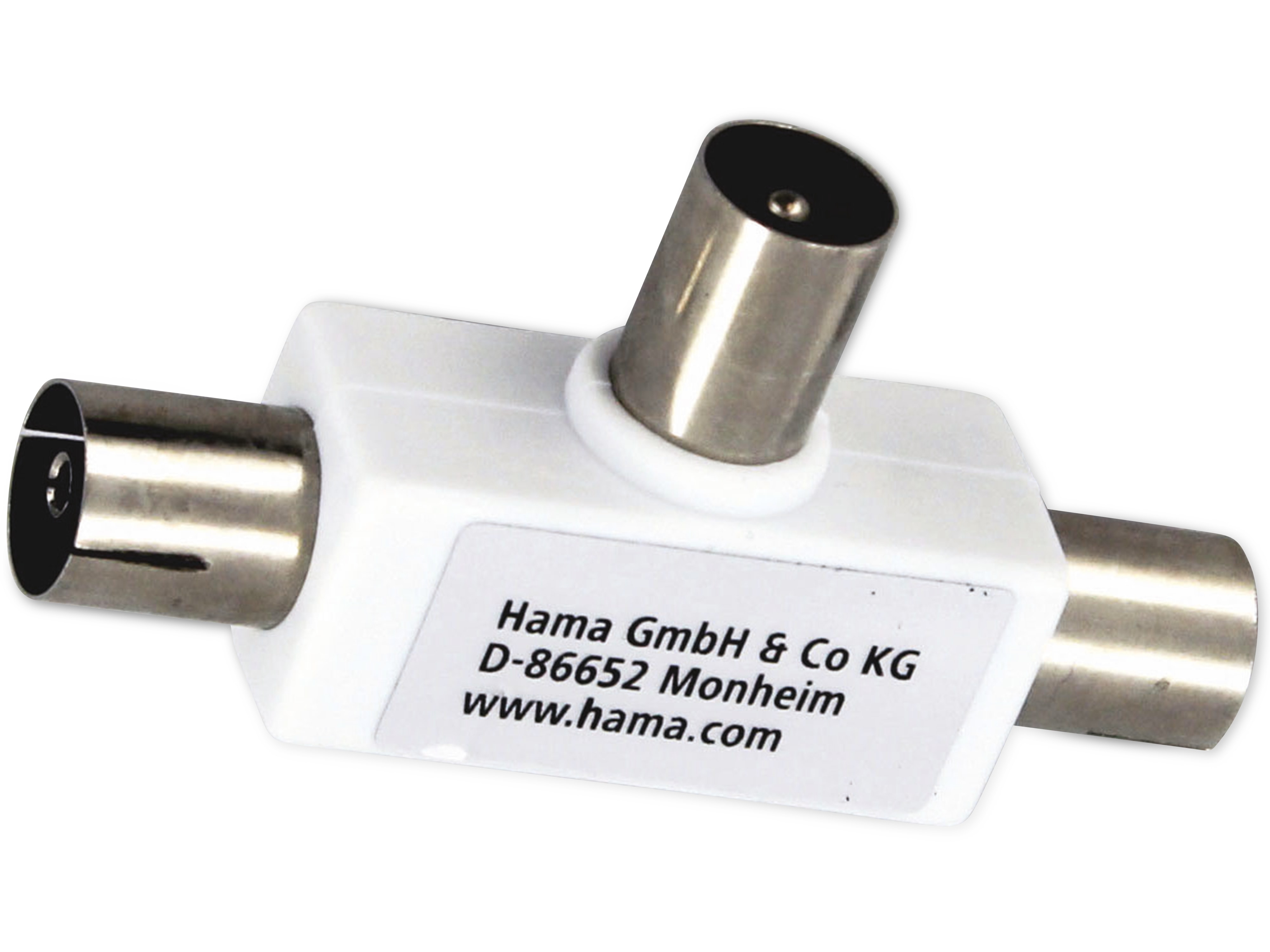 HAMA Antennenverteiler für Radio, 2-fach, Koaxstecker/ 2x Koaxkupplung HAMA Antennenverteiler für Radio, 2-fach, Koaxstecker/ 2x Koaxkupplung
