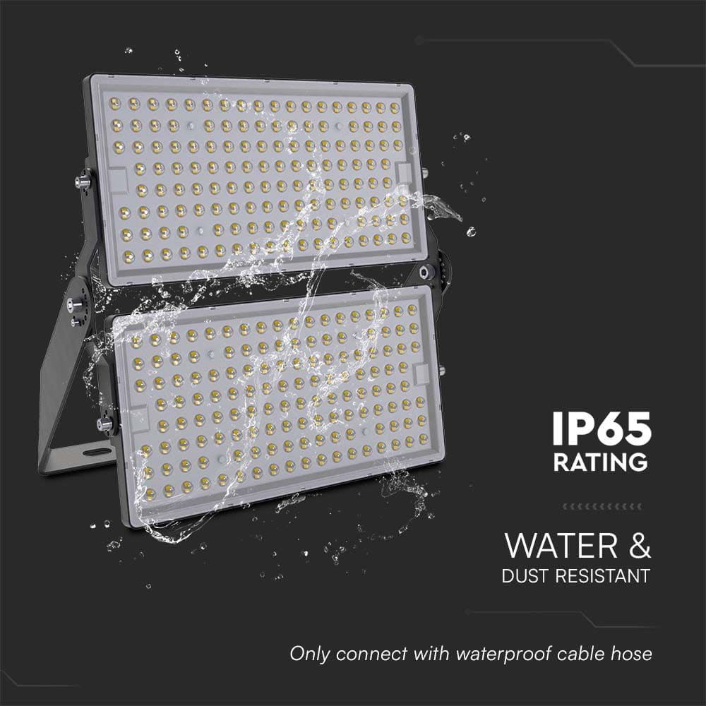 V-TAC LED-Fluter, VT-48500, EEK: D, 500W, 67500 lm, 6500 K, IP65, kaltweiß V-TAC LED-Fluter, VT-48500, EEK: D, 500W, 67500 lm, 6500 K, IP65, kaltweiß